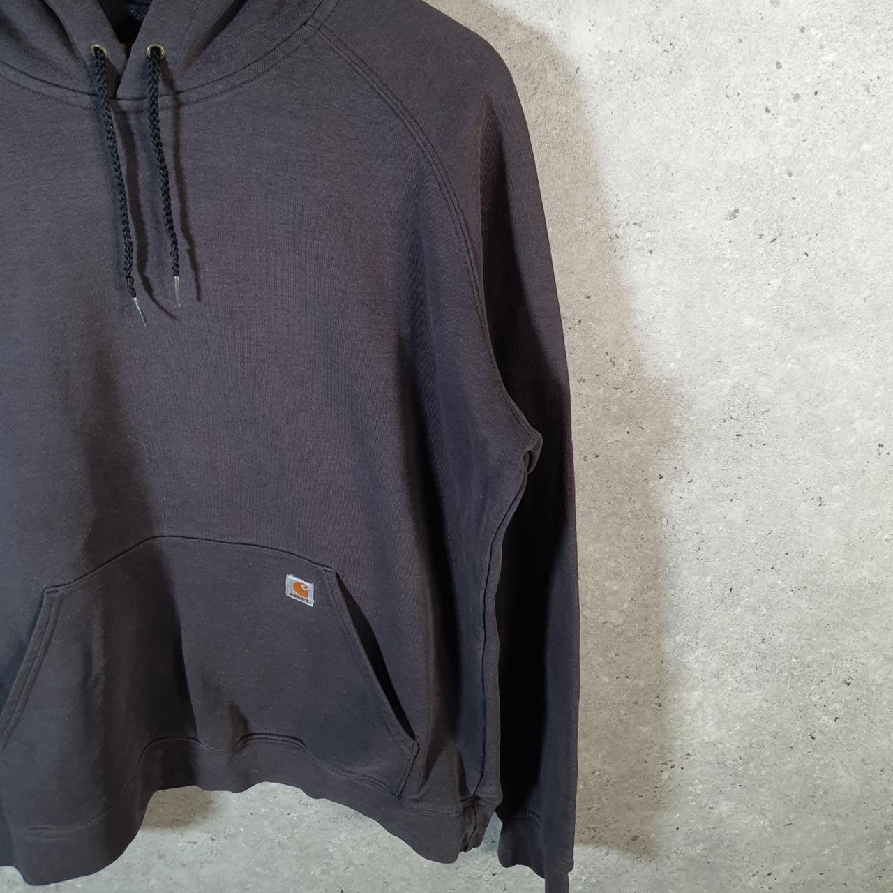 Vintage Carhartt Hoodie Womens Medium Black Pullover Blank Sweatshirt USA Original Fit