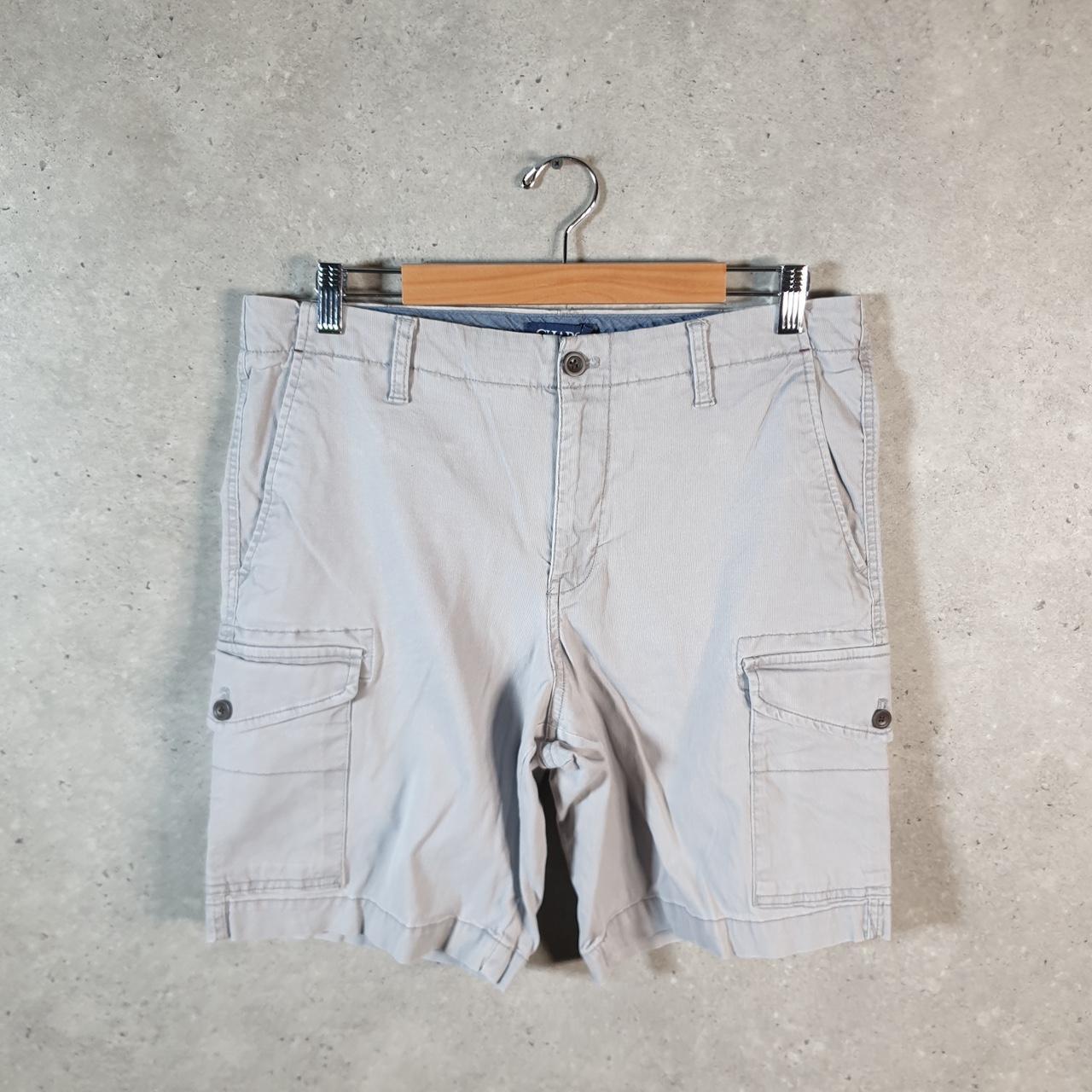 Vintage Chaps Ralph Lauren Chino Shorts Jorts Cargo Men’s W34 Beige Baggy Cotton A4280