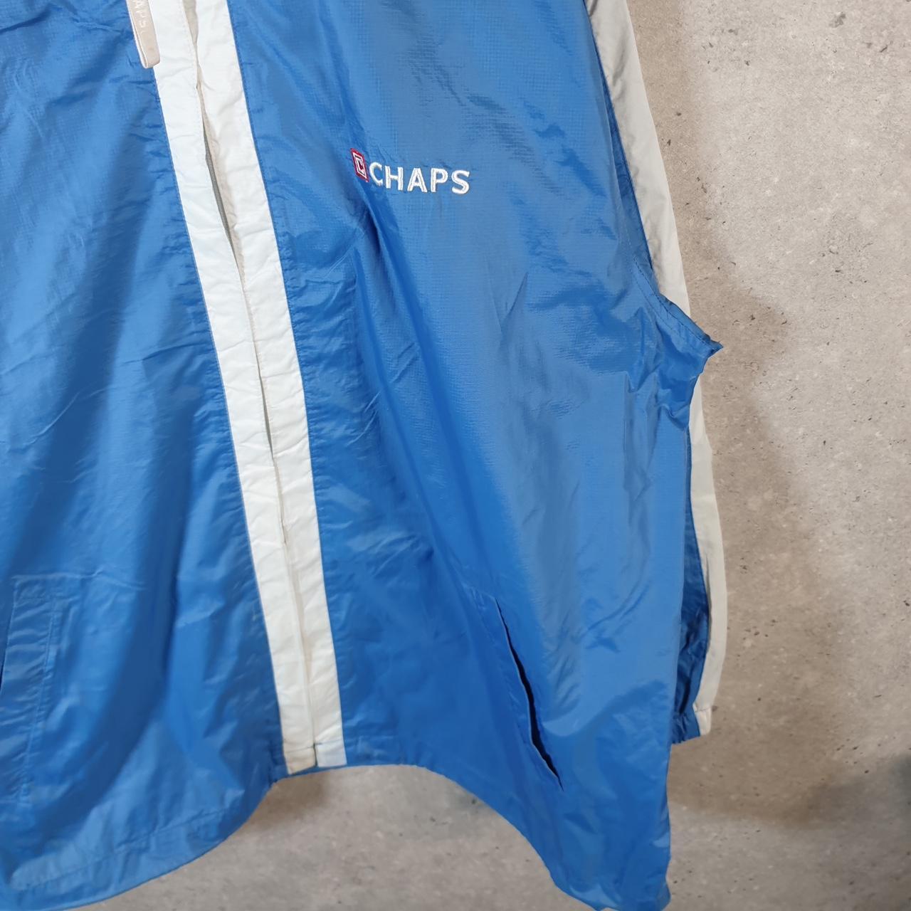 Vintage Chaps Ralph Lauren Windbreaker Mens Large Blue Full Zip