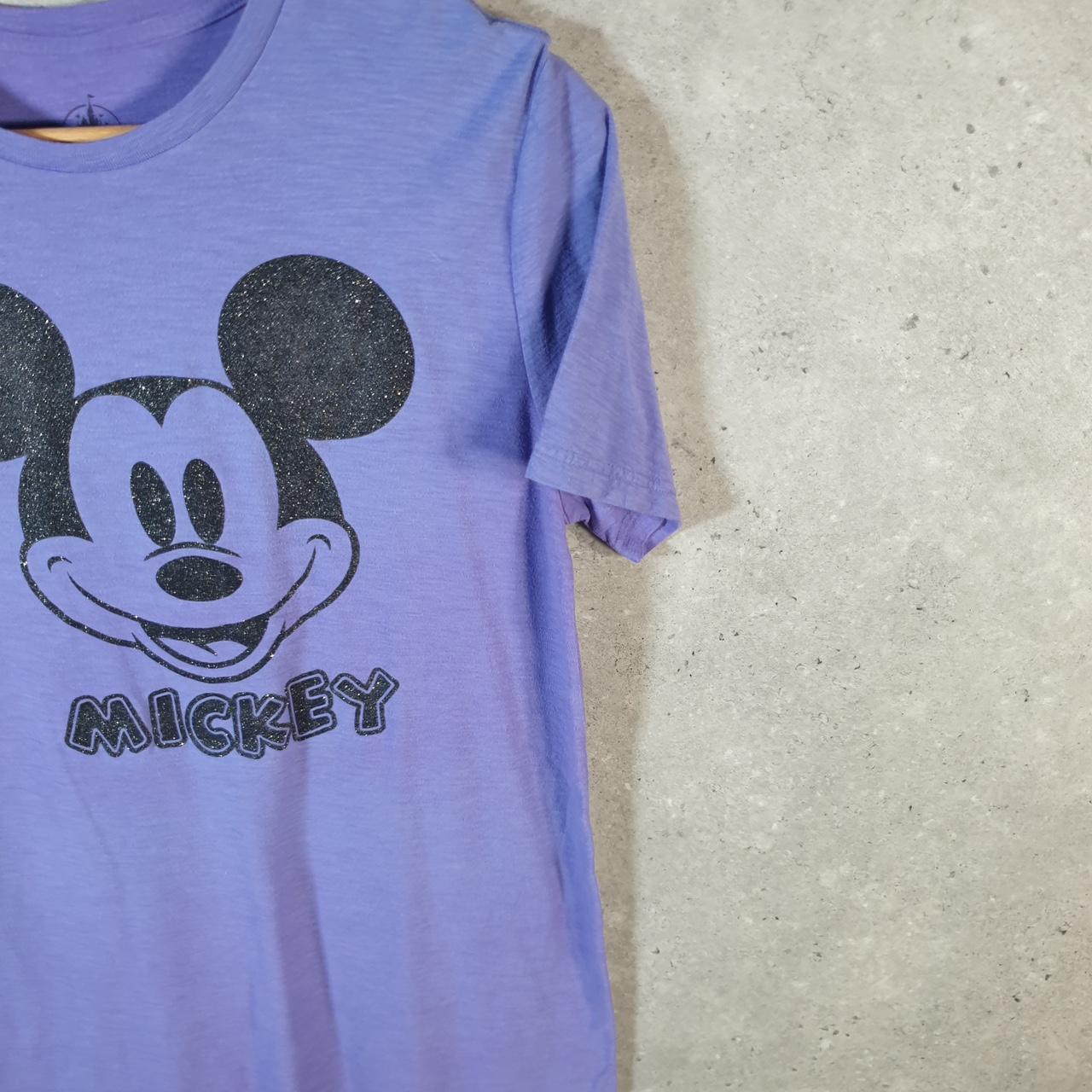 Vintage Disney Land Mickey Mouse T Shirt Men’s Small Purple Logo Graphic Cartoon
