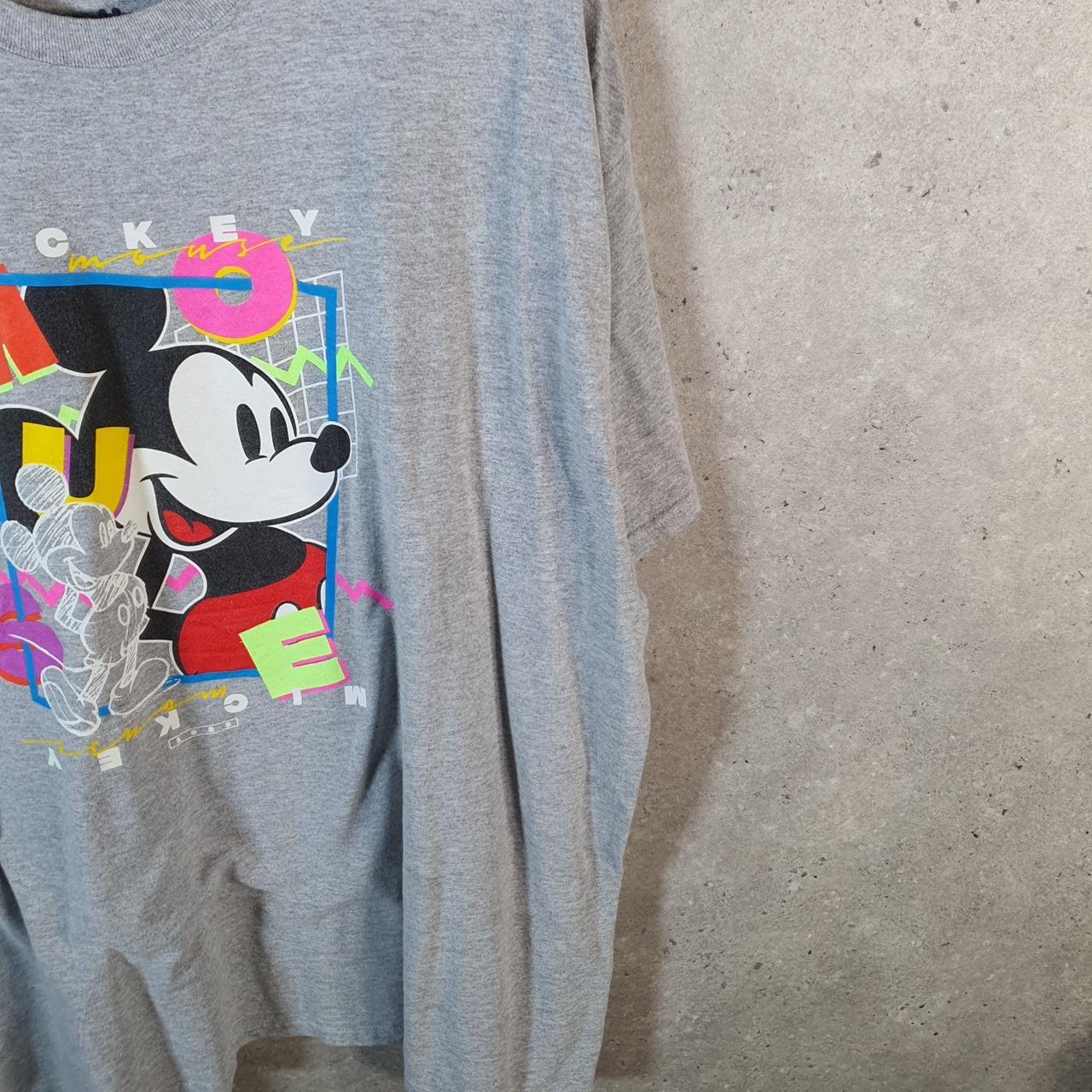 Vintage Disney Land Mickey Mouse T Shirt Men’s 2XL Grey Graphic Cartoon
