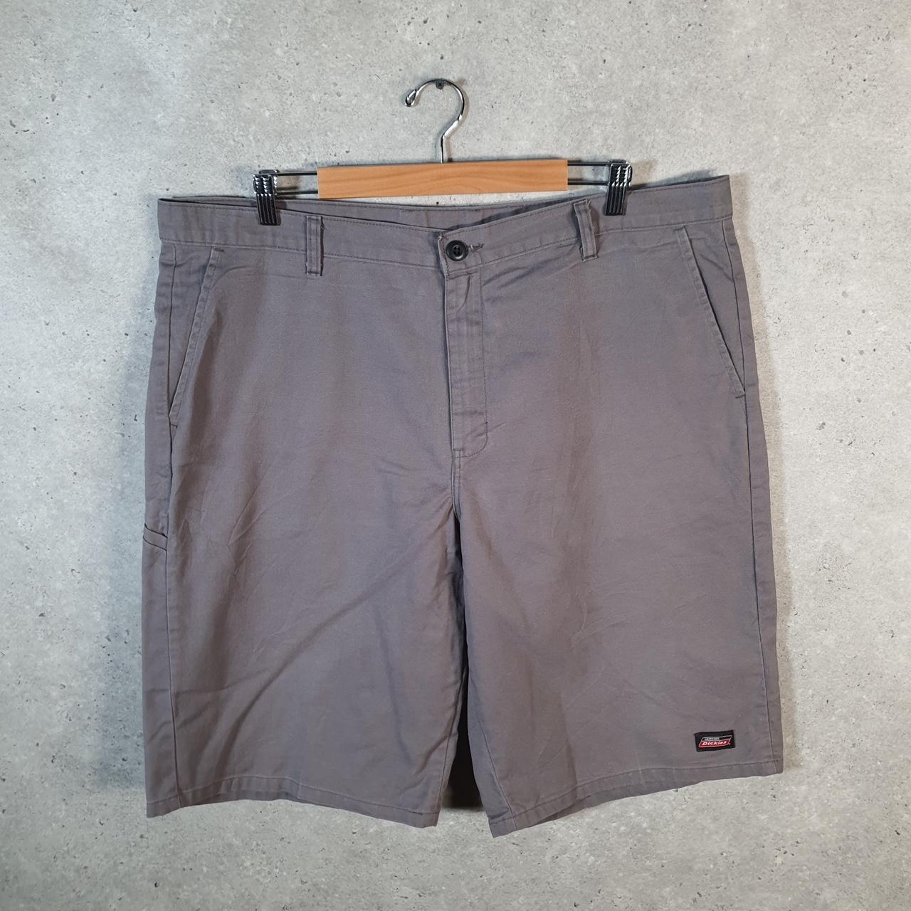 Vintage Dickies Baggy Chino Shorts Jorts Cargo Mens W40 Grey Regular Fit