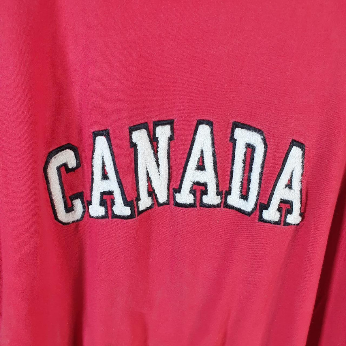 Vintage Canada Spellout Single Stitch 90s USA Single Stitch T Shirt Men’s Large Red