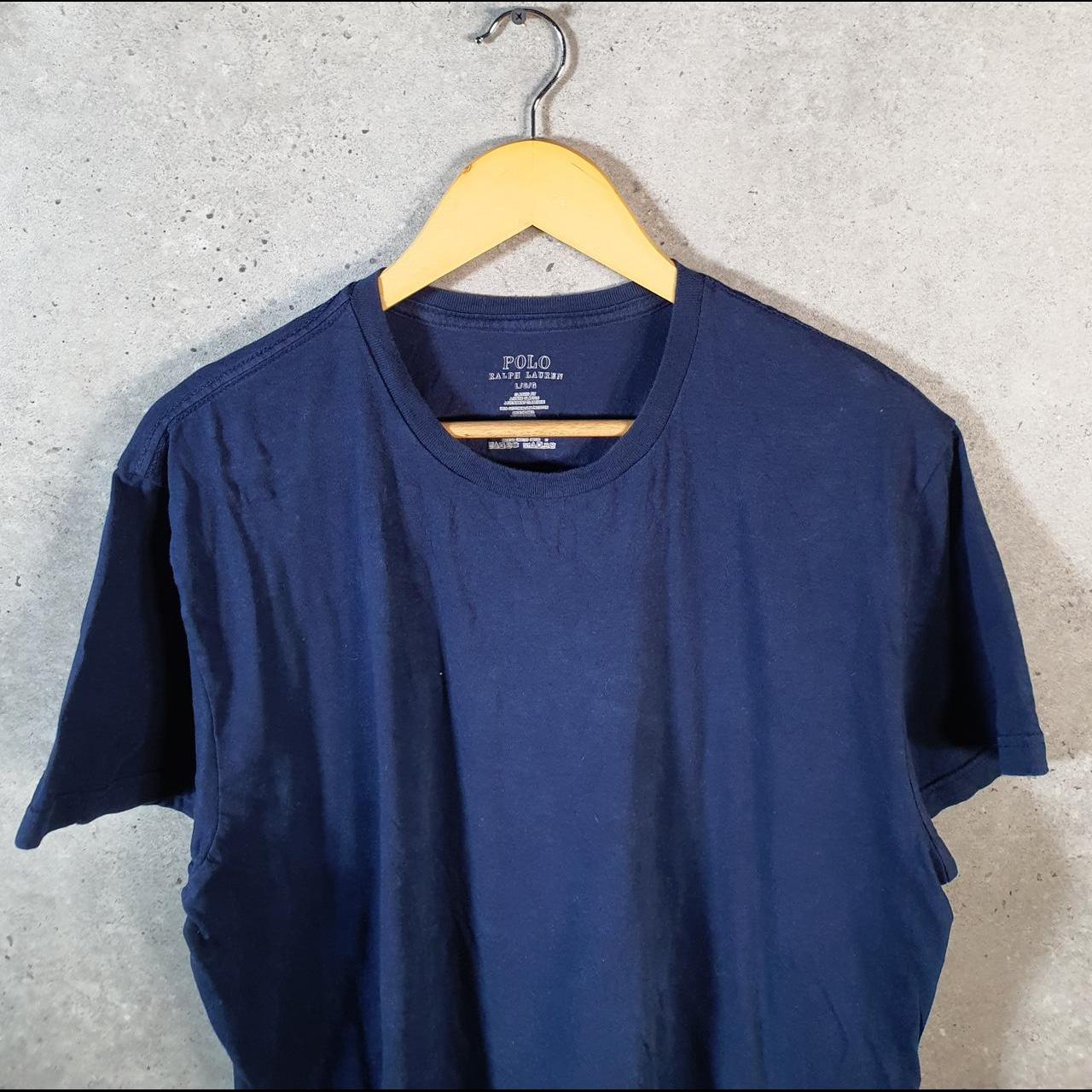 Vintage Ralph Lauren Polo T Shirt Men’s Large Blue Embroidered Classic Fit Pony C9075