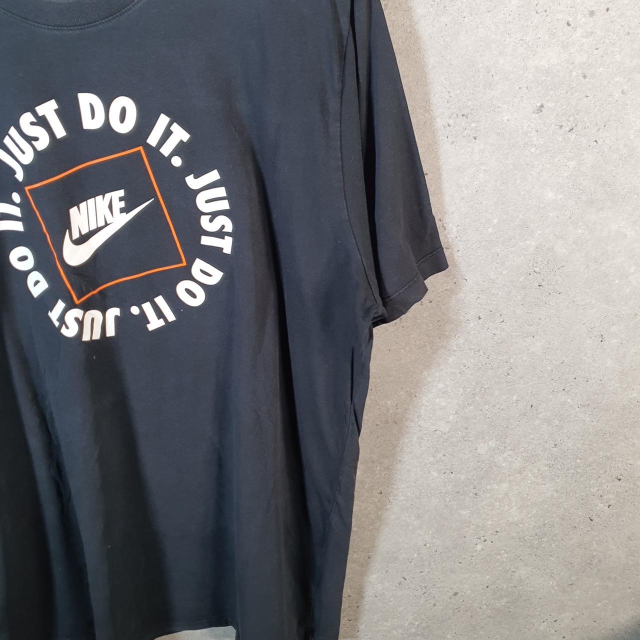 Vintage Nike Just Do It T Shirt Men’s XL Black Logo Swoosh Athletic