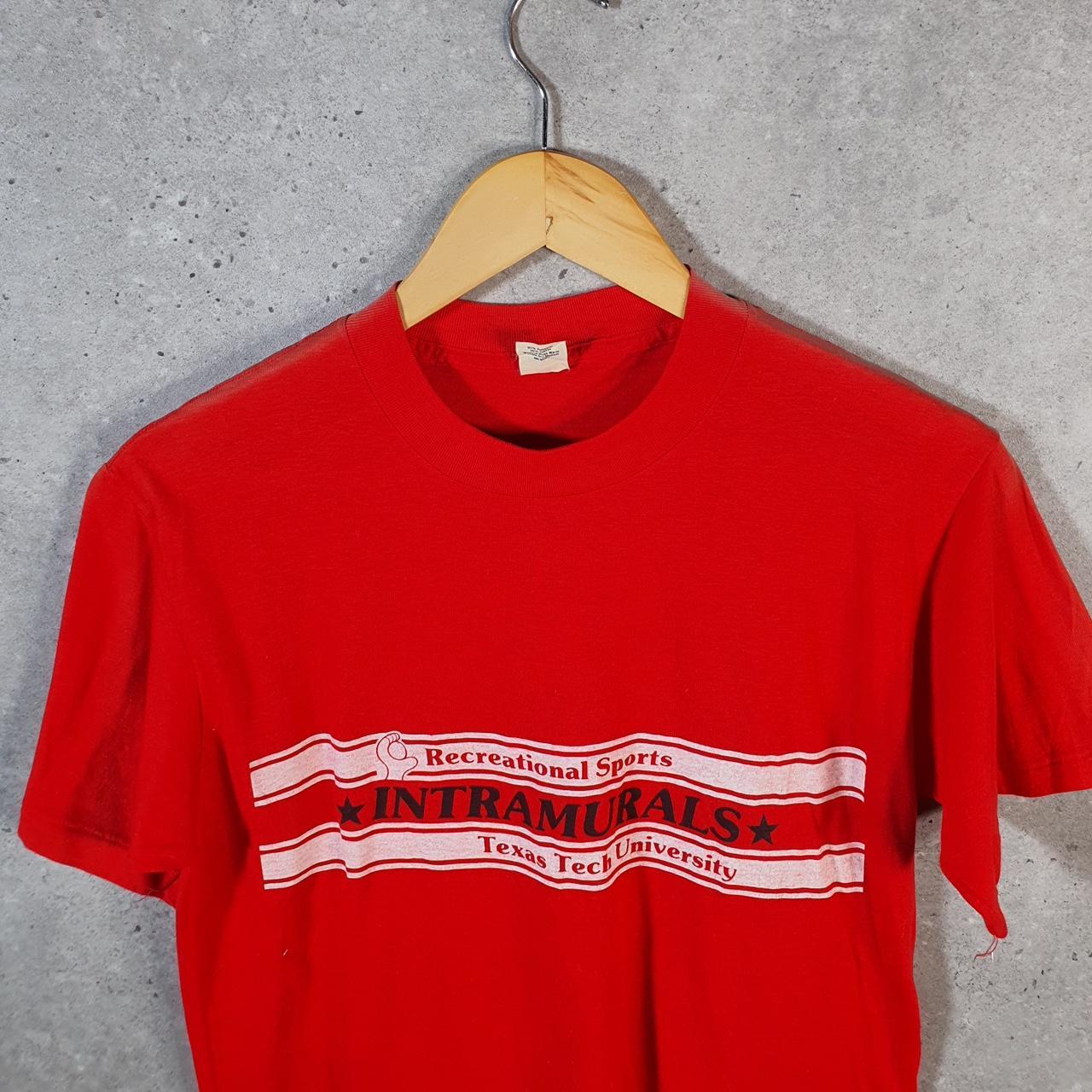 Vintage Springford Texas Uni Intramurals 90s USA Single Stitch T Shirt Men’s Large Red