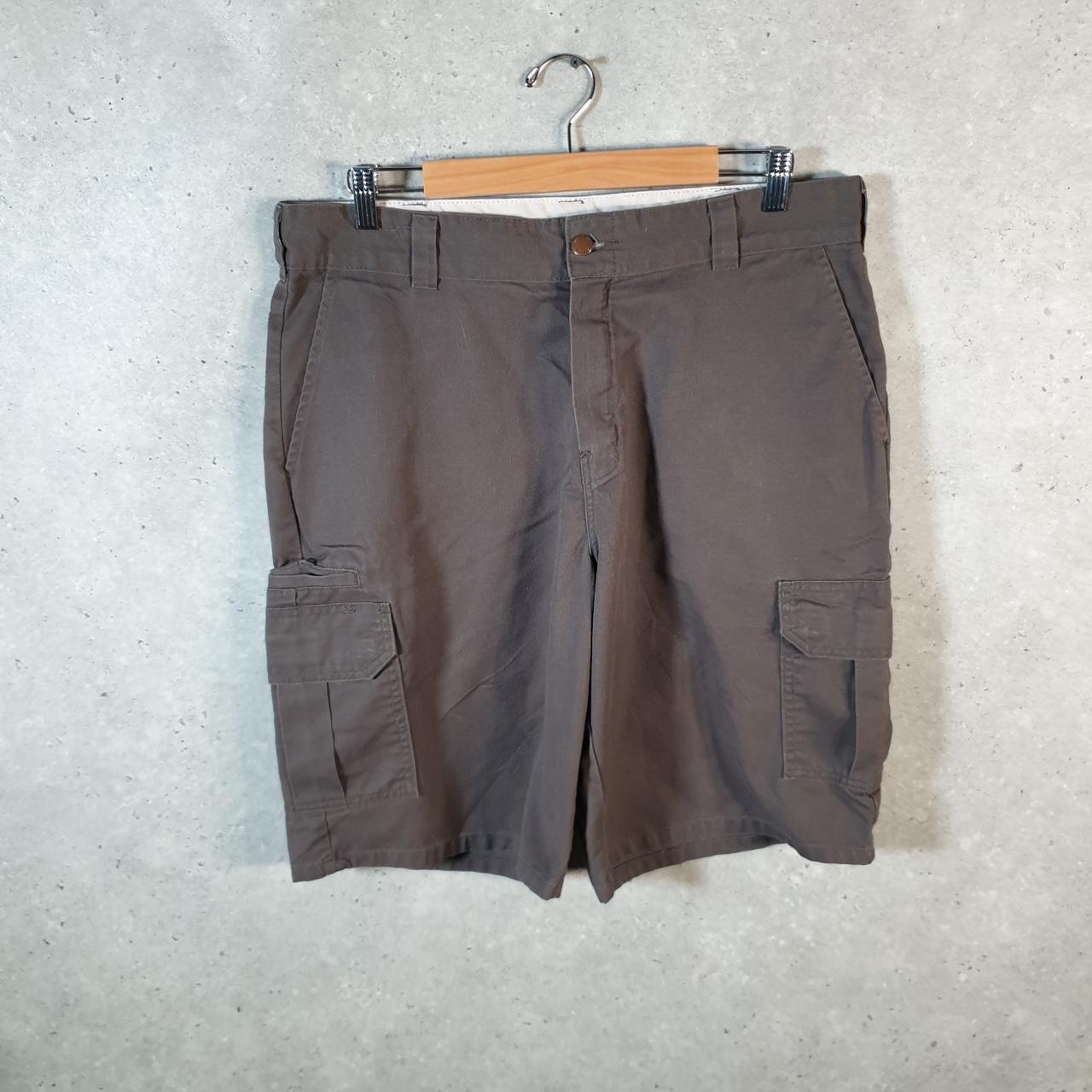 Vintage Dickies Baggy Chino Shorts Jorts Cargo Mens W36 Brown Relaxed Fit