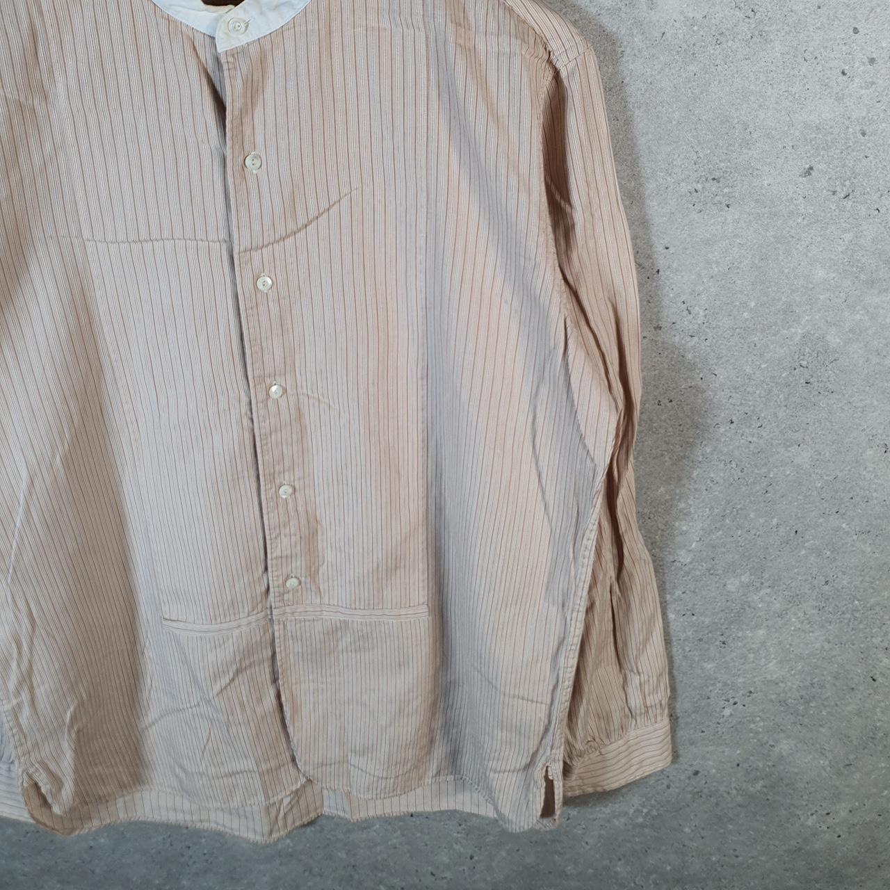 Vintage Ralph Lauren Button Down Shirt Men’s M Brown Striped Classic Fit Cotton