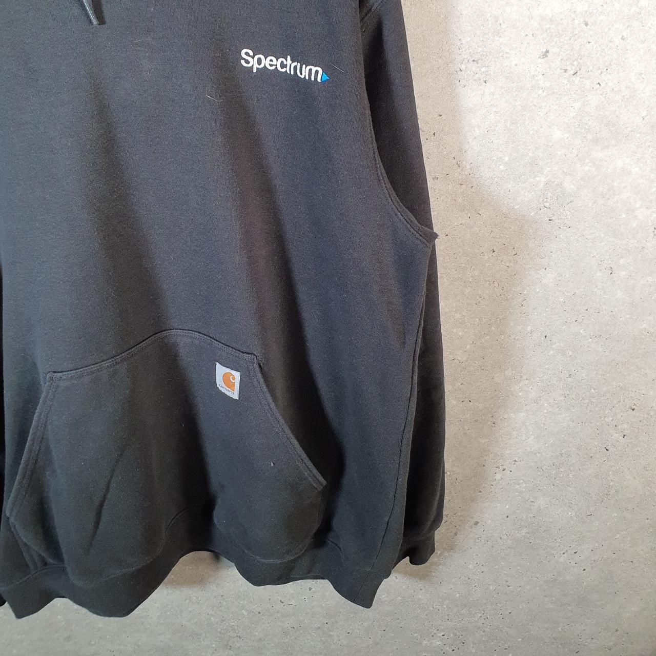 Vintage Carhartt Hoodie Mens Large Black Pullover Blank Sweatshirt USA Original Fit