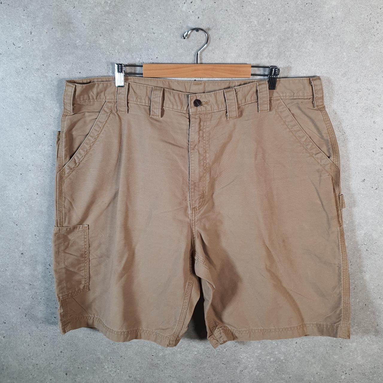 Vintage Carhartt Baggy Carpenter Shorts Jorts Cargo Men’s W44 Brown Loose Fit Workwear Big Fish Vintage