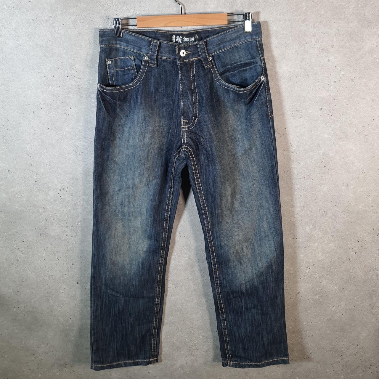 Vintage Exclusive SouthPole Baggy Y2K Hip Hop Jeans Mens W32 L30 Blue Denim Wide Leg Big Fish Vintage