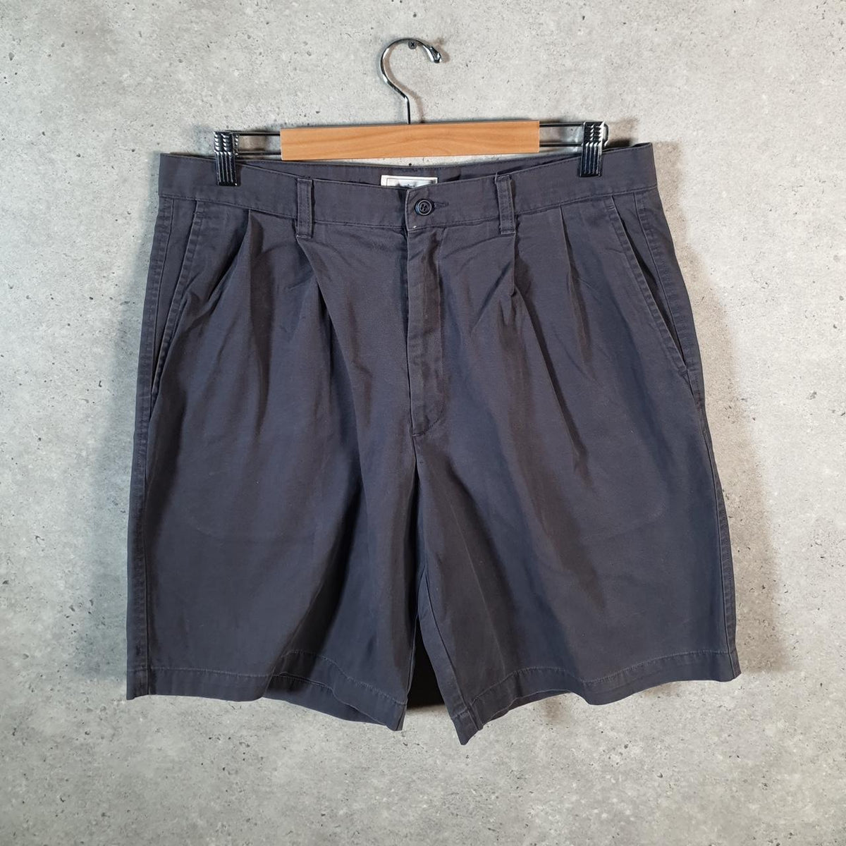 Vintage Dockers Chino Shorts Jorts Cargo Men’s W34 Grey Baggy Cotton A4442