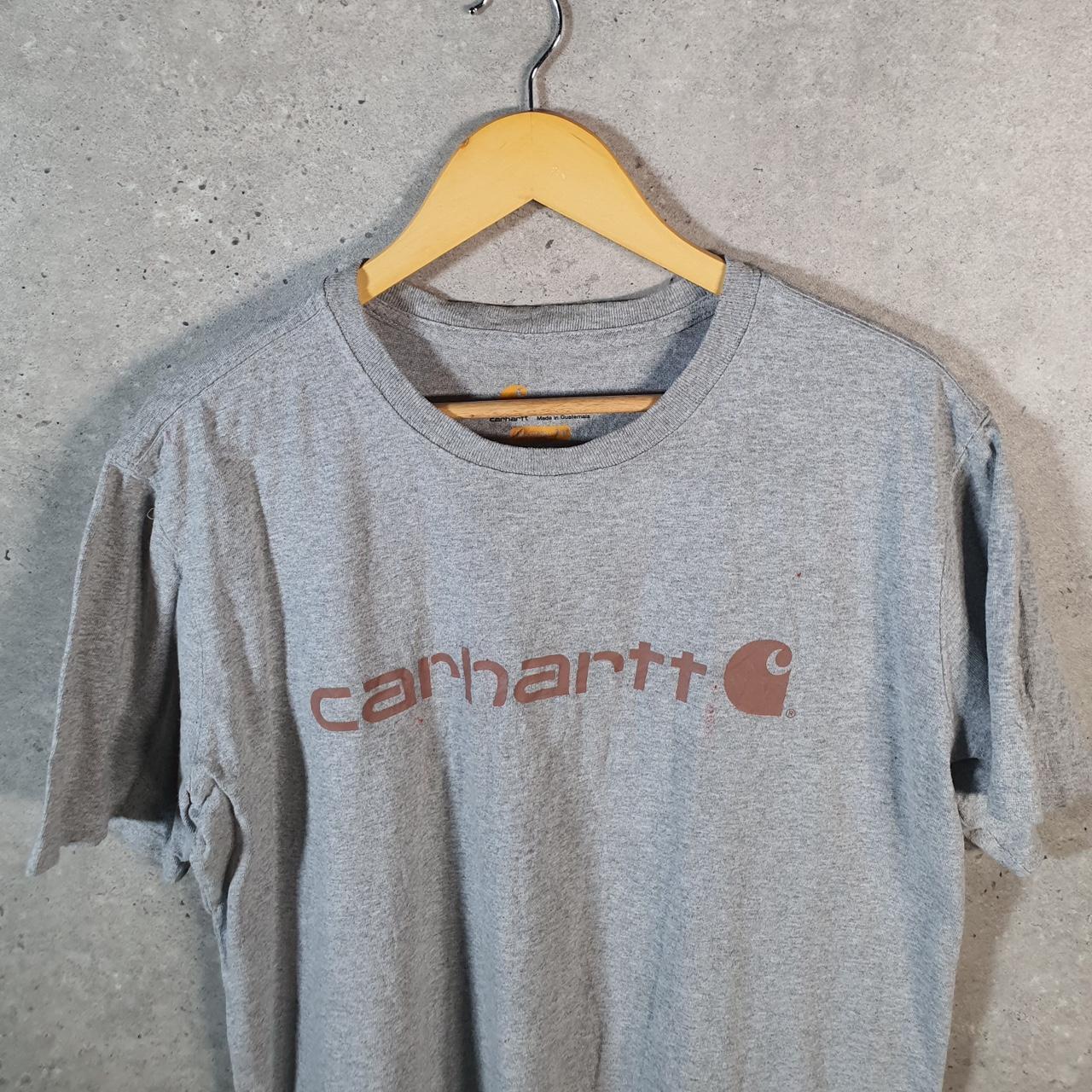 Vintage Carhartt Pocket T Shirt Womens Large Grey Workwear Chore Utility Original Fit C9249
