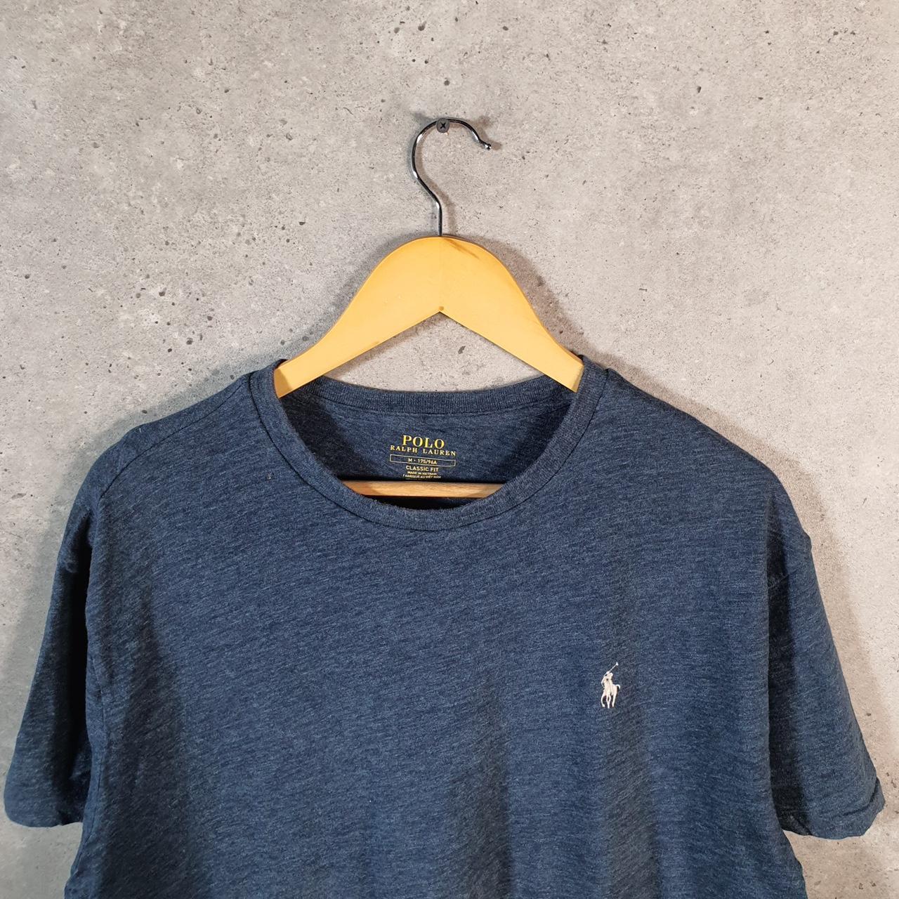 Vintage Ralph Lauren Polo Sport T Shirt Men’s Medium Blue  Classic Fit Embroidered Pony C8709