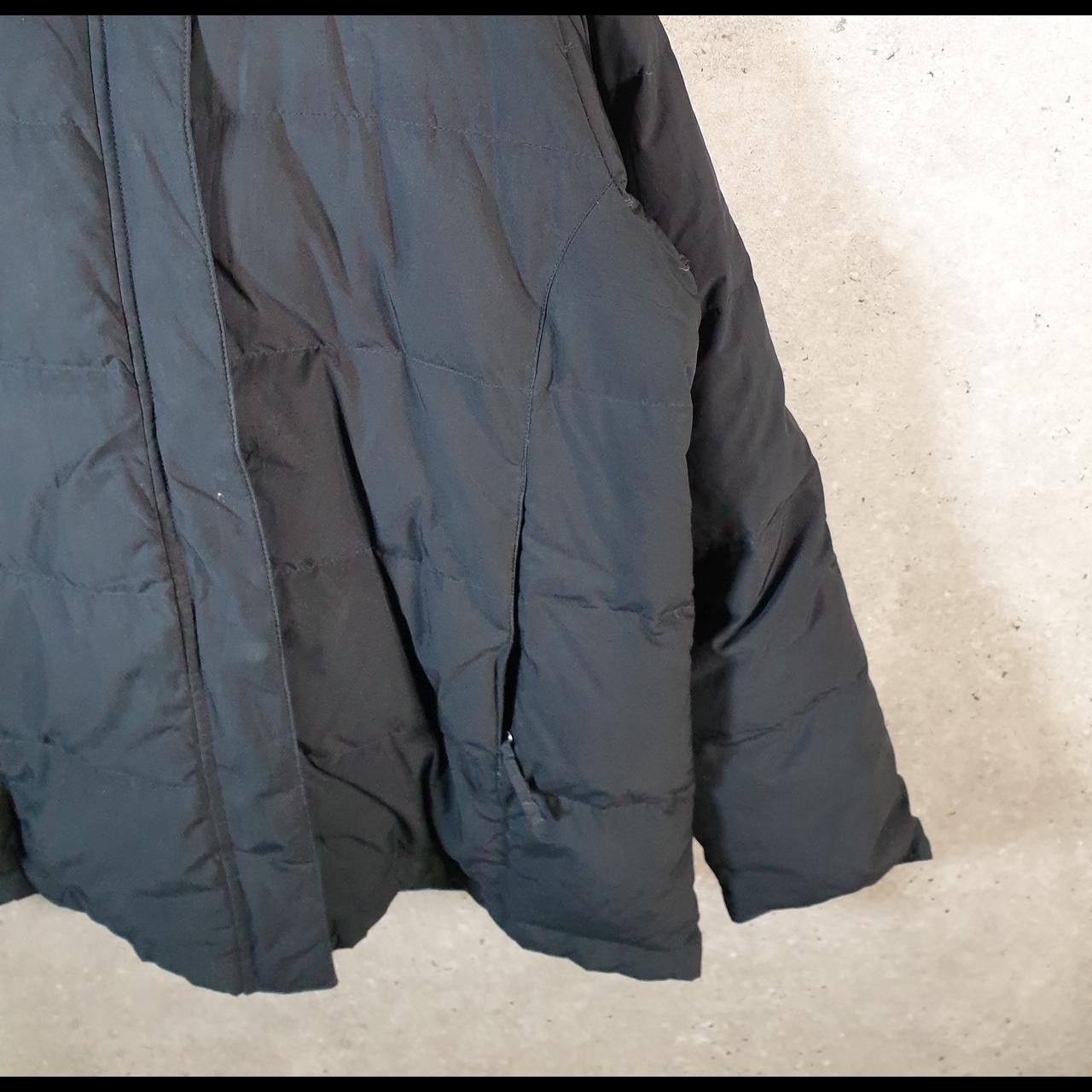 Vintage L.L. Bean Outdoors Parka Nylon Jacket Mens Medium Black Full Zip Waterproof
