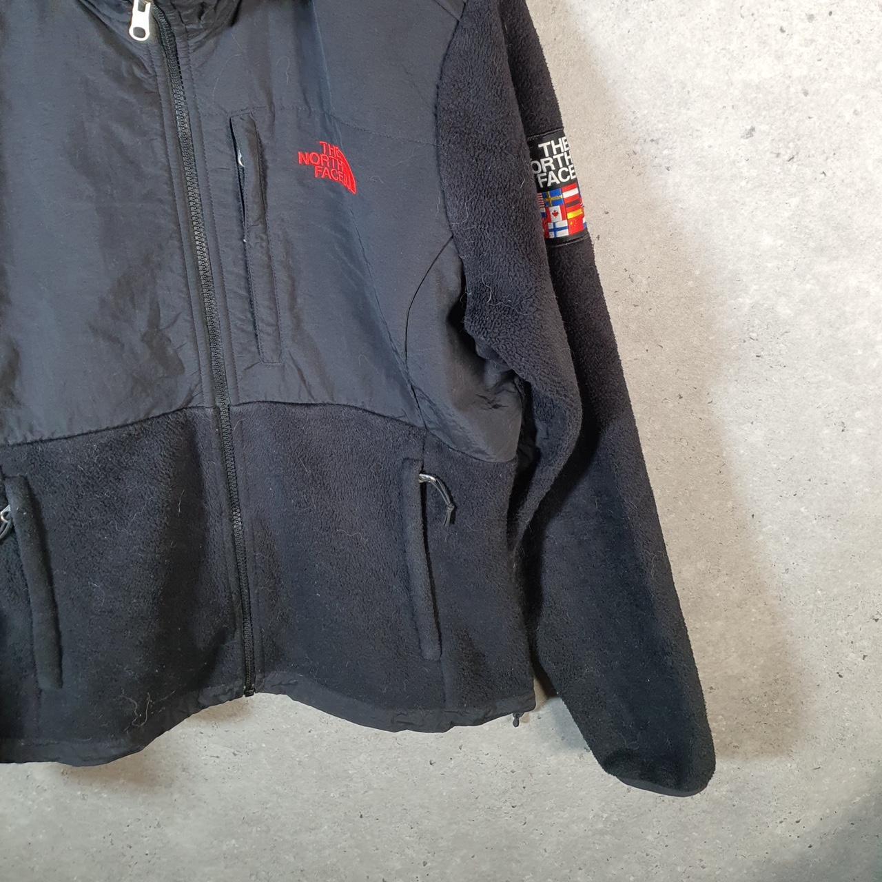 Vintage The North Face TNF Denali RU14 Fleece Sweatshirt Womens Medium Black Full Zip