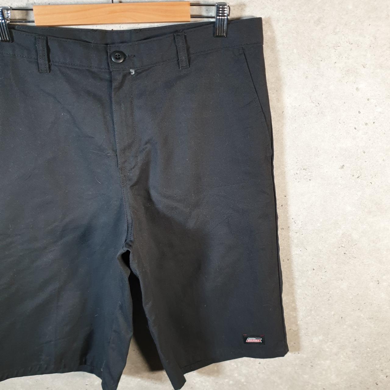 Vintage Dickies Baggy Chino Shorts Jorts Cargo Mens W34 Black Loose Fit