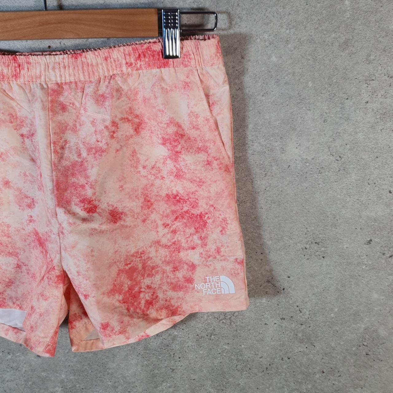 Vintage The North Face TNF Shorts Jorts Chino Cargo Girls Large Pink Baggy Cotton