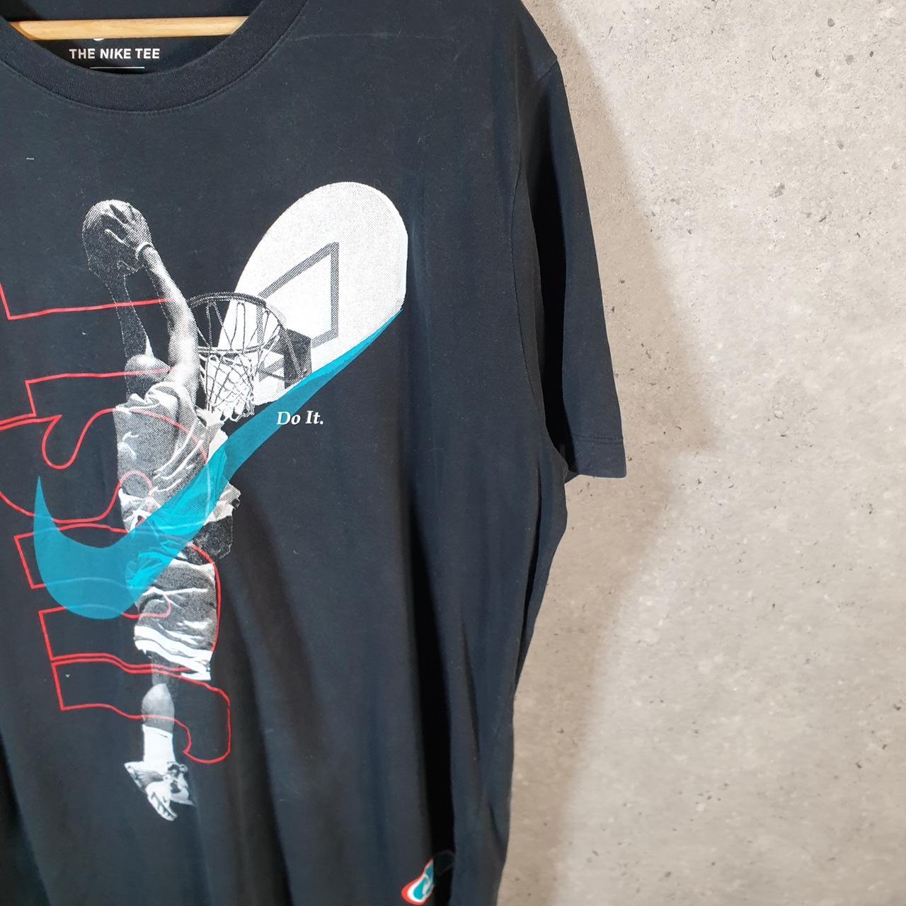 Vintage Nike Just Do It Dri Fit T Shirt Men’s XL Black Swoosh Athletic