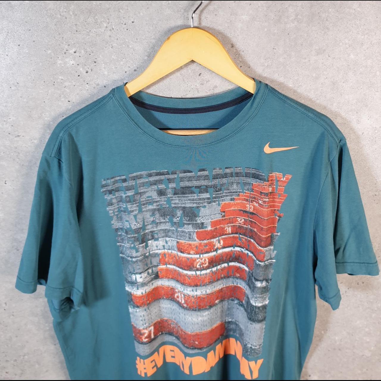 Vintage Nike Every Damn Day T Shirt Men’s Large Blue Logo Swoosh Athletic C9913