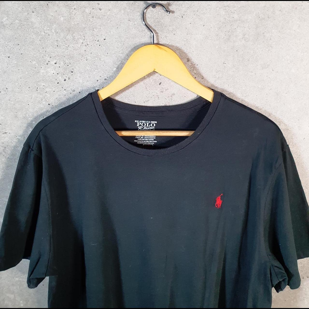 Vintage Ralph Lauren Polo Sport T Shirt Men’s XL Black Slim Fit Embroidered Pony C8658