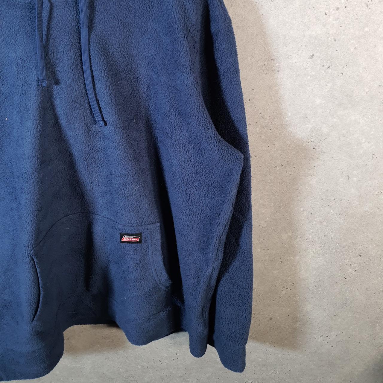Vintage Dickies Workwear Fleece Hoodie Men’s Large Navy Blue Y2K Pullover