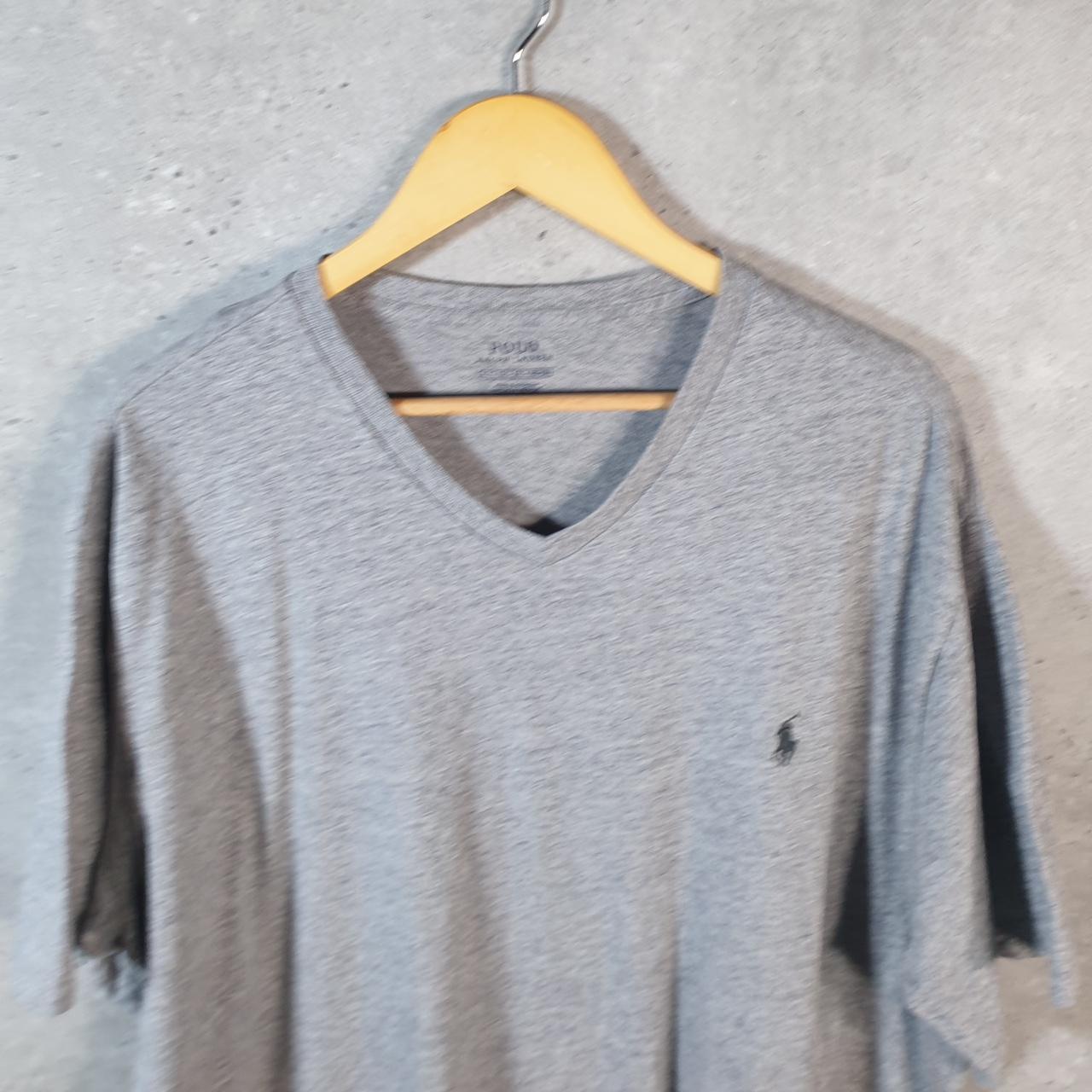 Vintage Ralph Lauren Polo T Shirt Men’s XL Tall Grey Embroidered Classic Fit Pony C9067