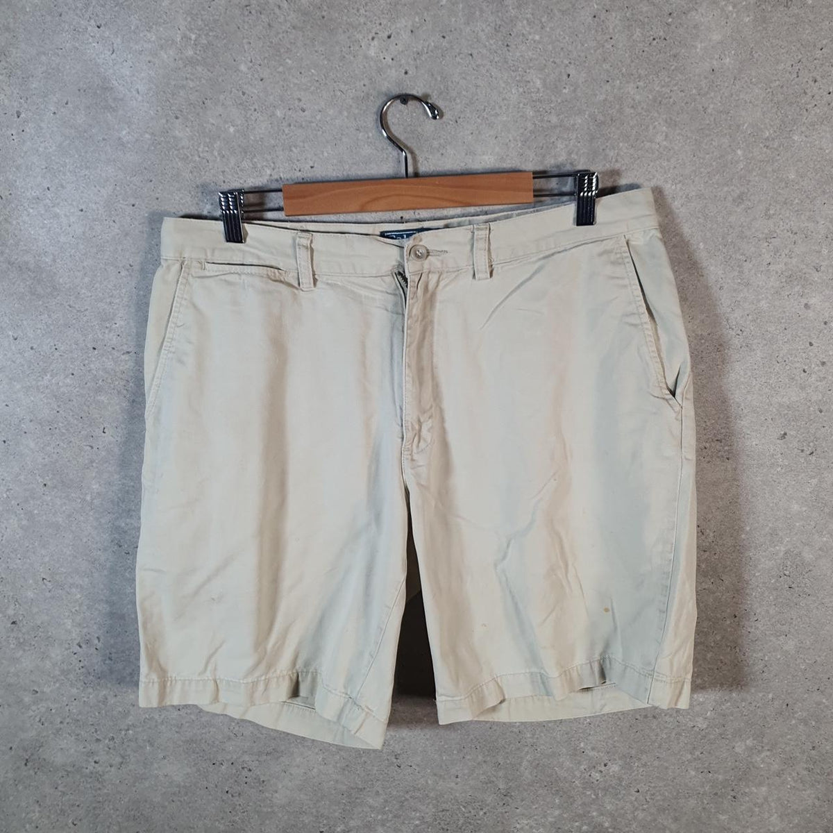 Vintage Ralph Lauren Polo Shorts Jorts Chino Cargo Men’s W35 Brown Baggy Cotton