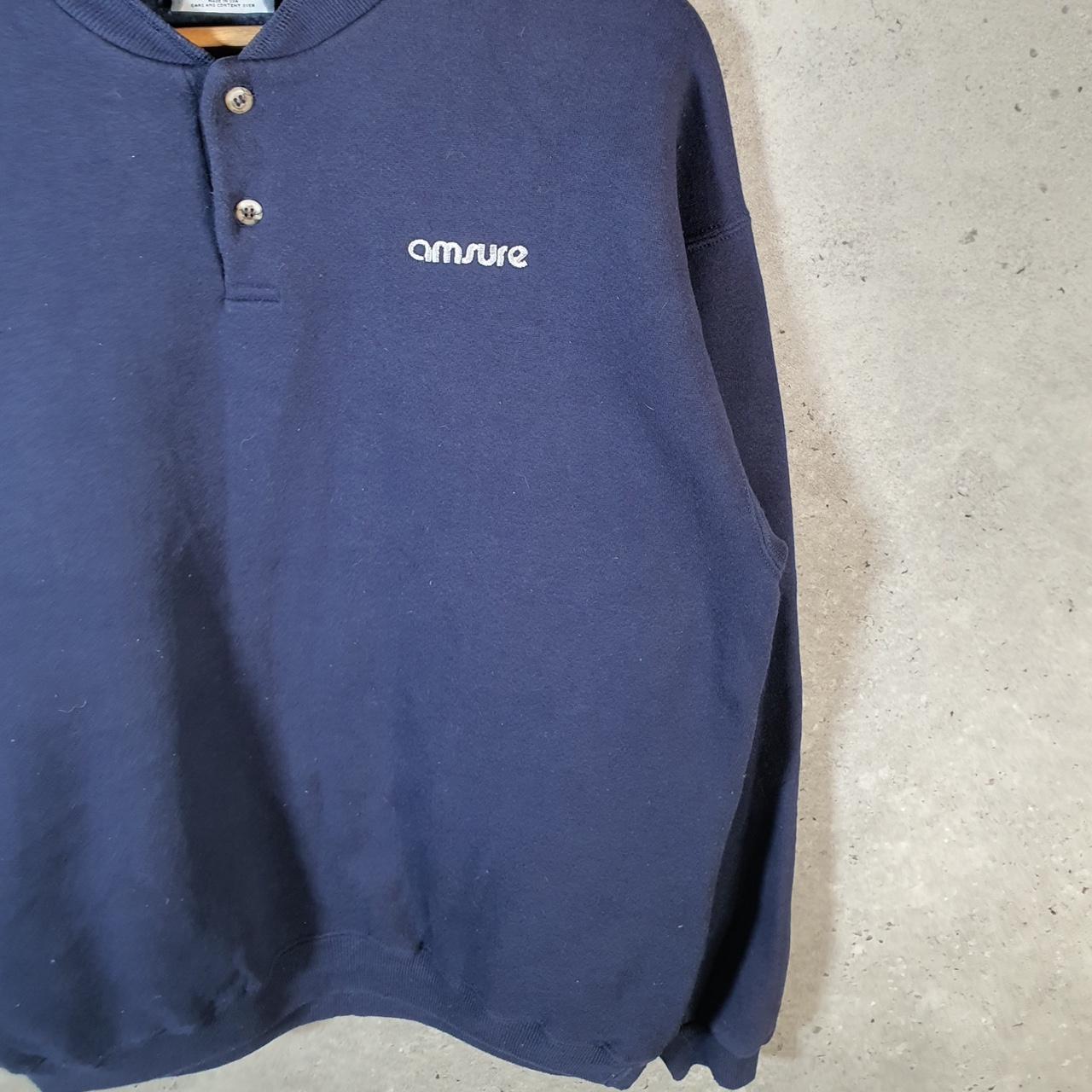 Vintage Lee Heavyweight Sweatshirt Men’s Large Navy Blue Amsure