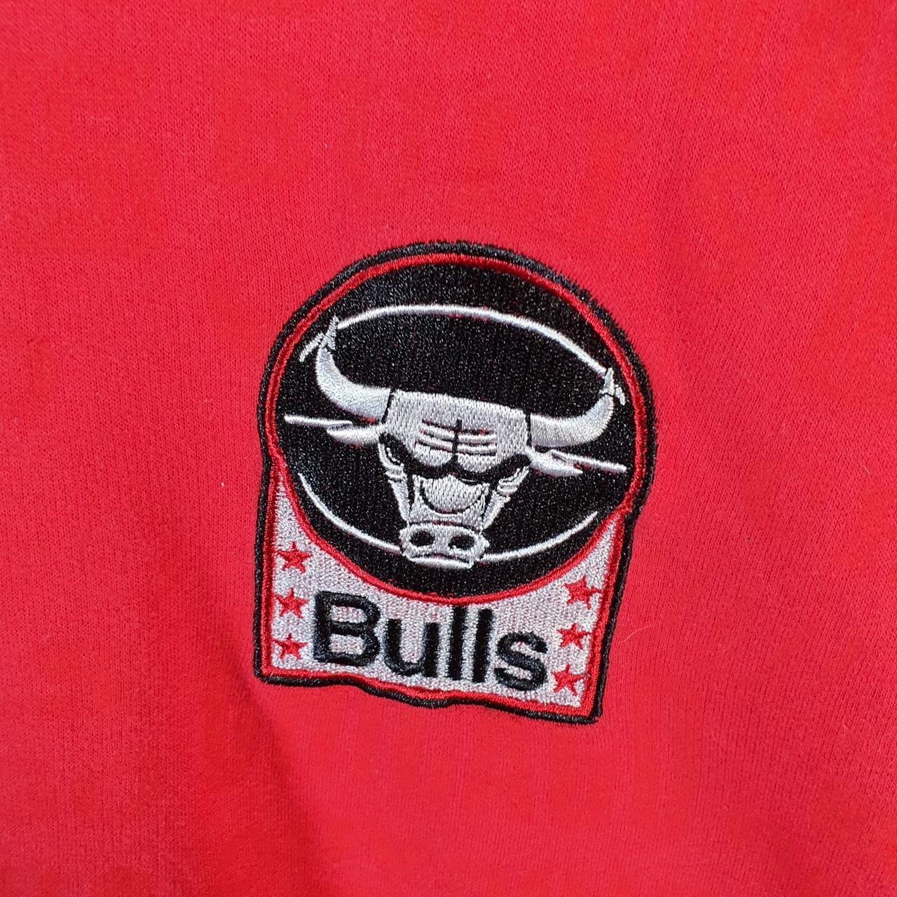 Vintage NBA Chicago Bulls Knit Sweater Men’s Medium Red Y2K Pullover American