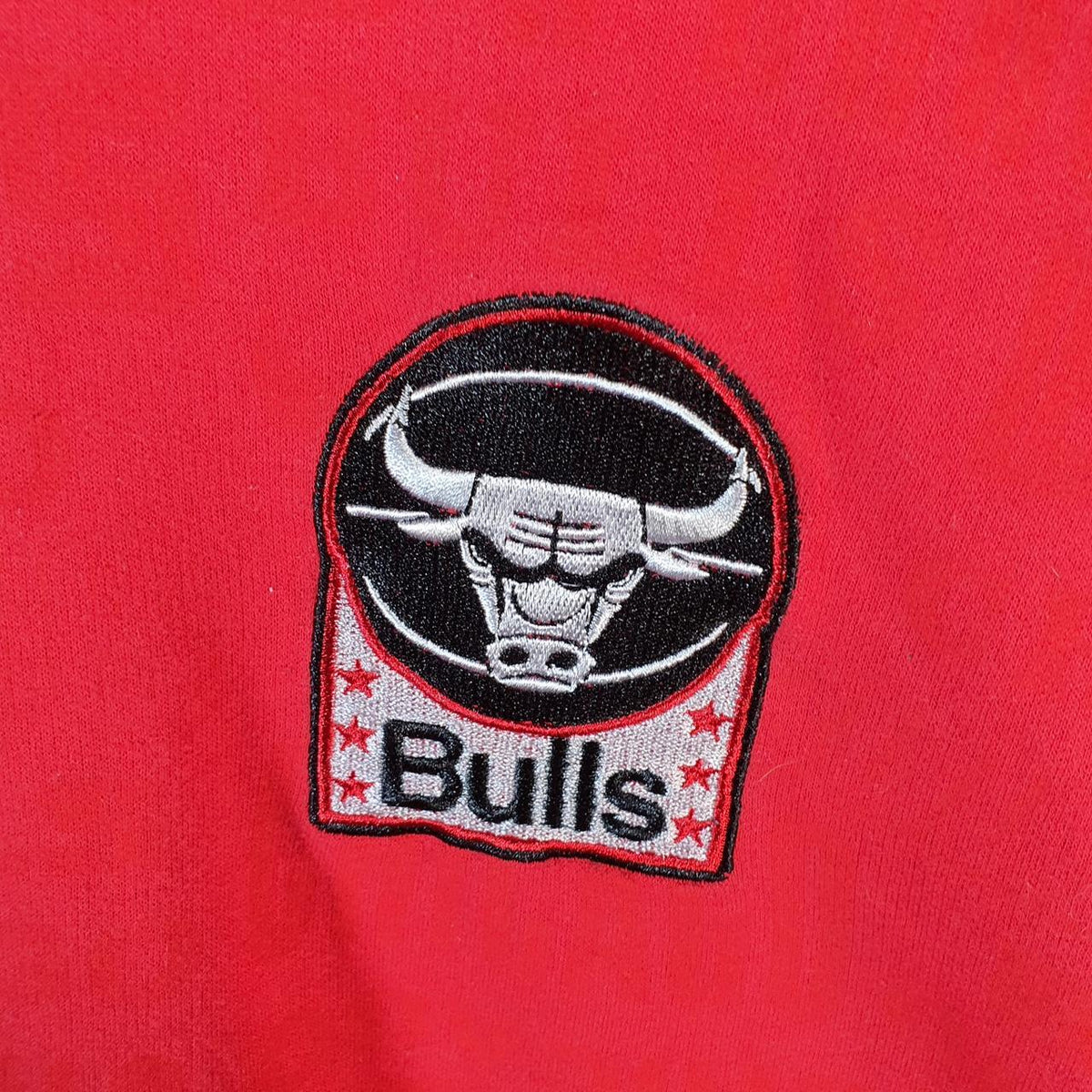 Vintage NBA Chicago Bulls Knit Sweater Men’s Medium Red Y2K Pullover American