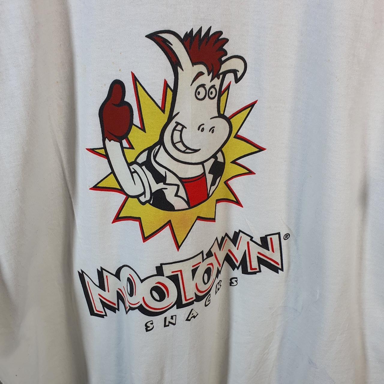 Vintage Fruit Of The Loom Mootown Snacks Cow 90s USA Single Stitch T Shirt Men’s Large White