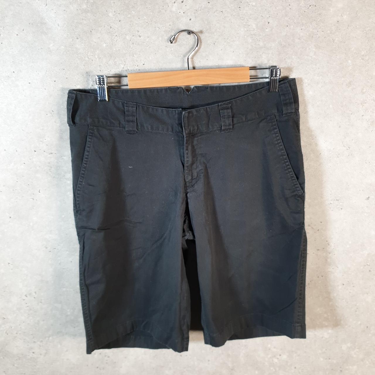Vintage The North Face TNF Shorts Jorts Chino Cargo Womens UK14 Black Baggy Cotton