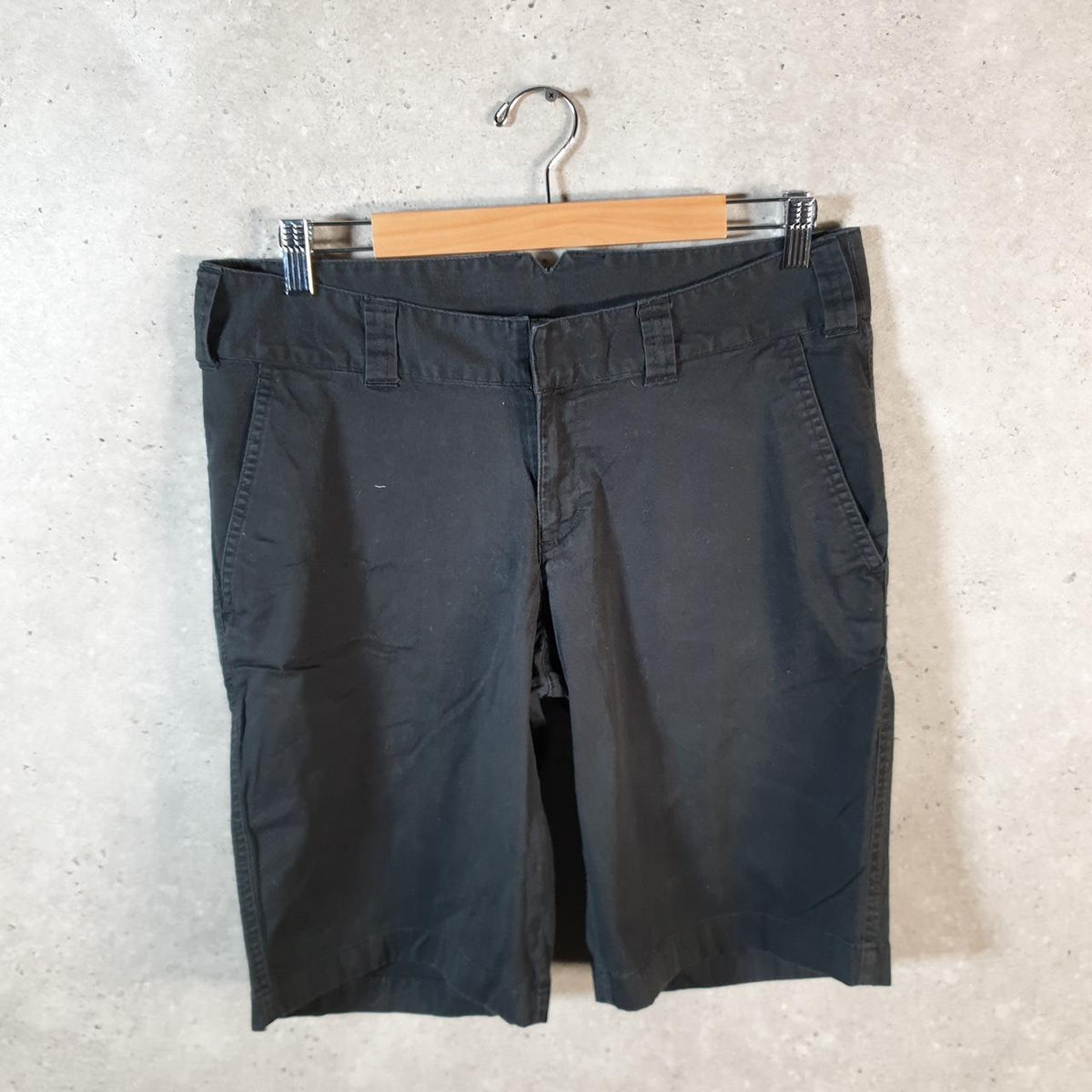 Vintage The North Face TNF Shorts Jorts Chino Cargo Womens UK14 Black Baggy Cotton