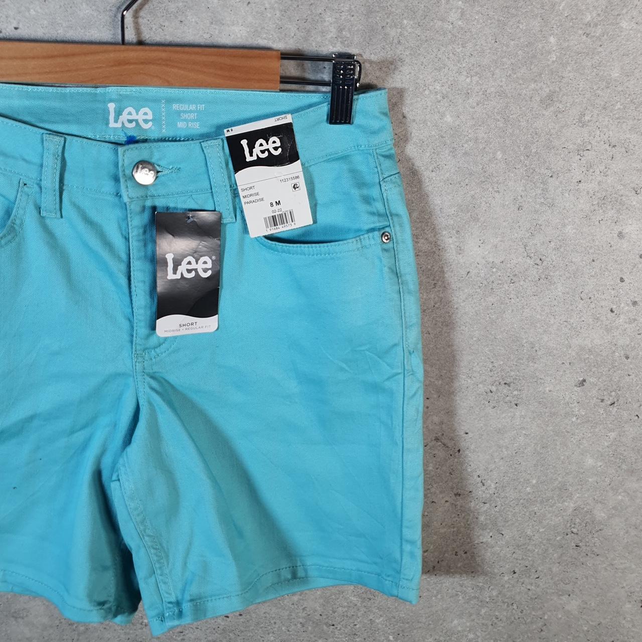 Vintage Lee Baggy Shorts Jorts Cargo Womens W30 Blue Relaxed Cargo