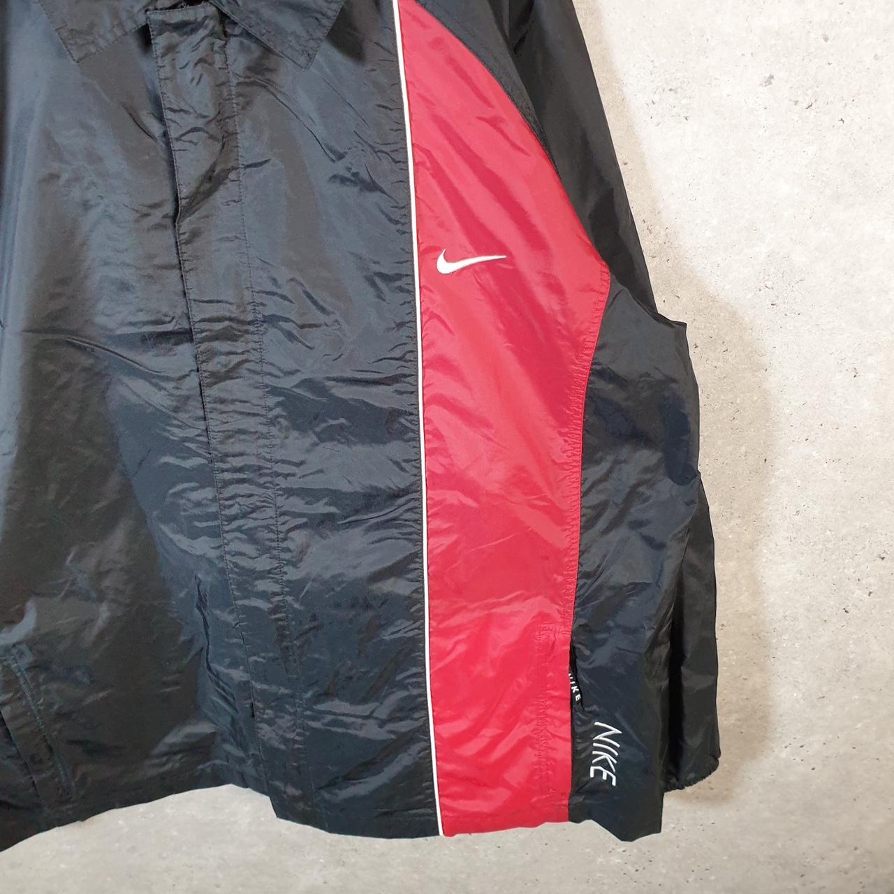 Vintage Nike 90s Embroidered Windbreaker Track Jacket Mens XL Black USA Swoosh