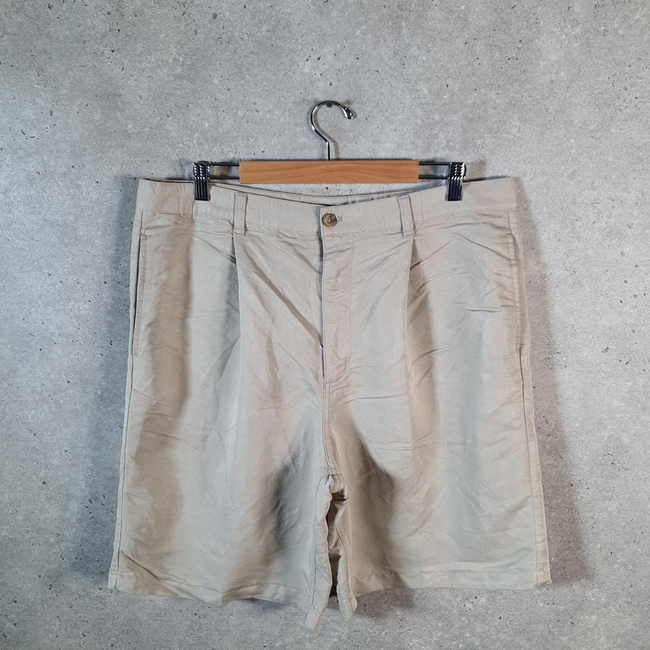 Vintage Chaps Ralph Lauren Polo Shorts Jorts Cargo Men’s W38 Beige Baggy Cotton A4425