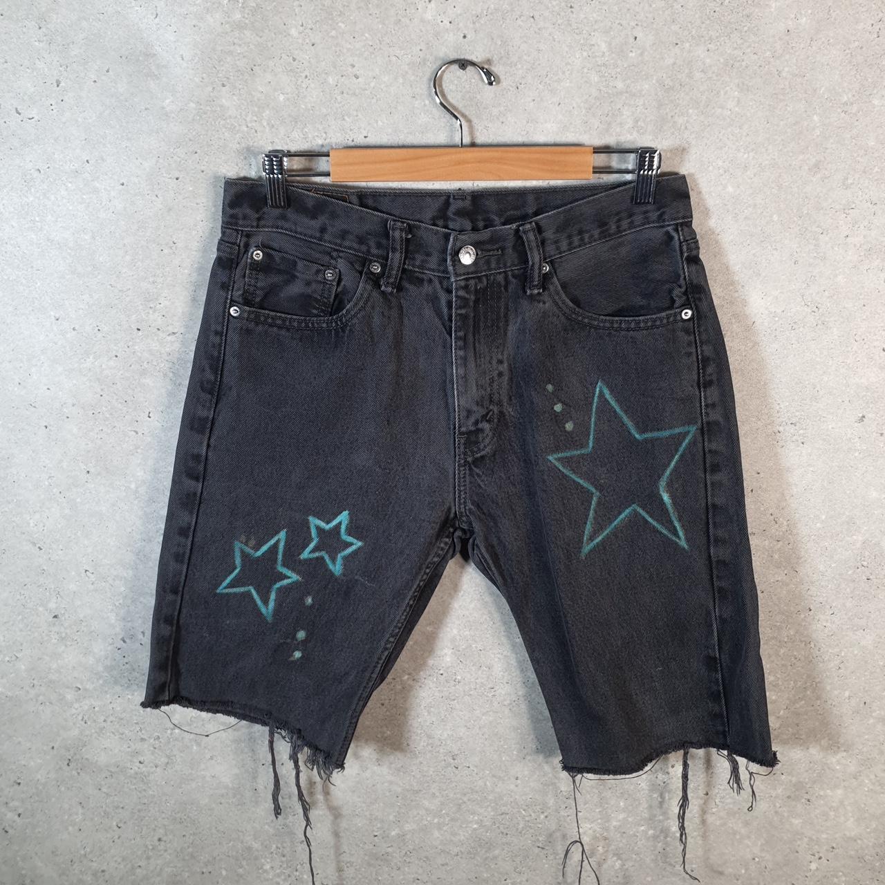 Vintage Levi’s 505 Baggy Shorts Jorts Cargo Mens W33 Grey Relaxed Denim