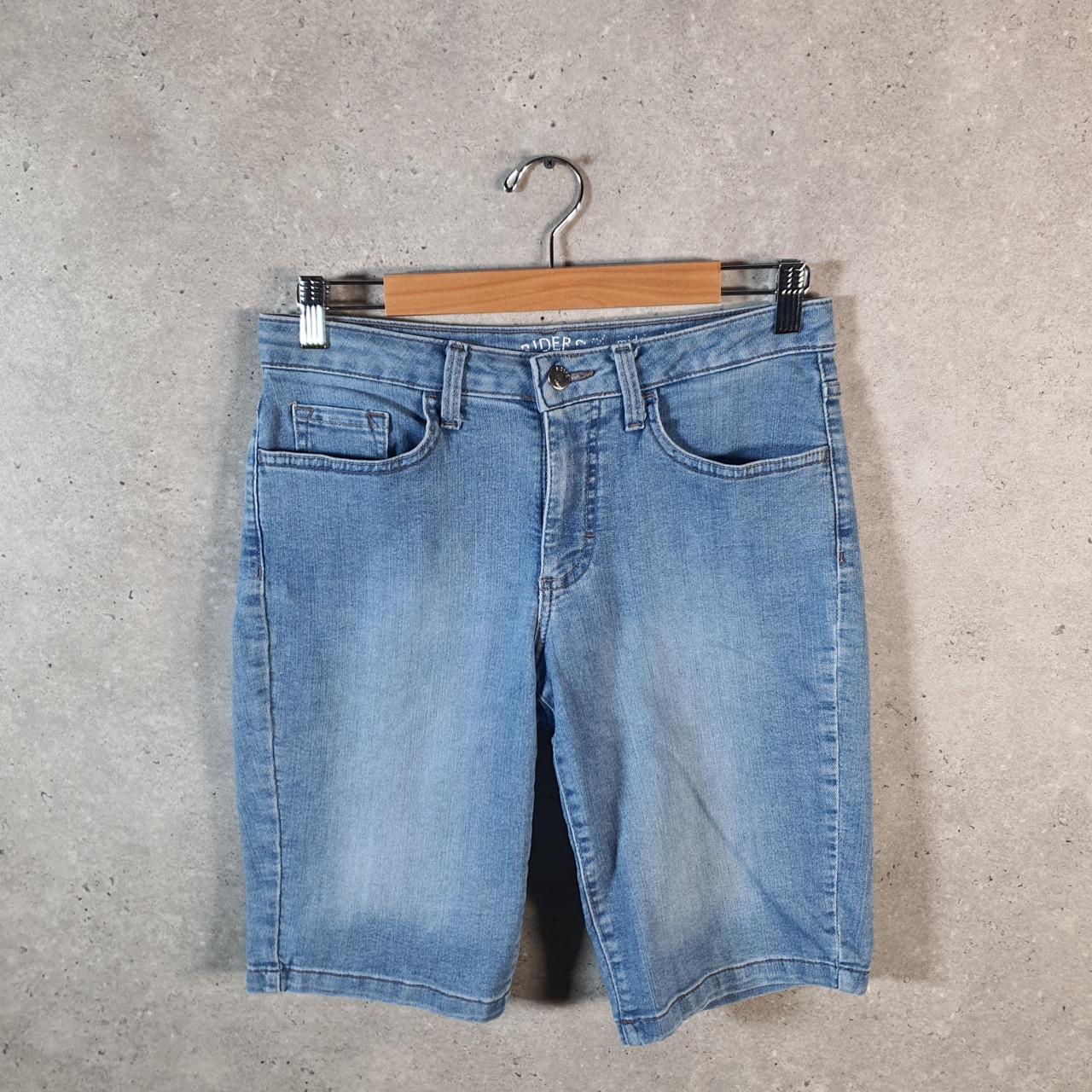 Vintage Lee Mid Rise Baggy Shorts Jorts Cargo Womens W30 Blue Relaxed Denim A4549