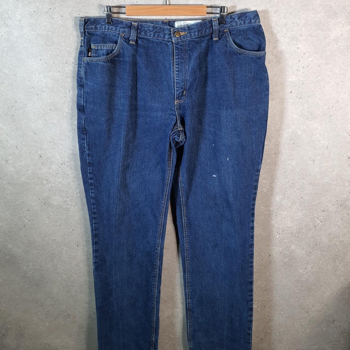 Vintage Carhartt FR Workwear Carpenter Jeans Mens W40 L38 Blue Denim Dungaree Fit USA