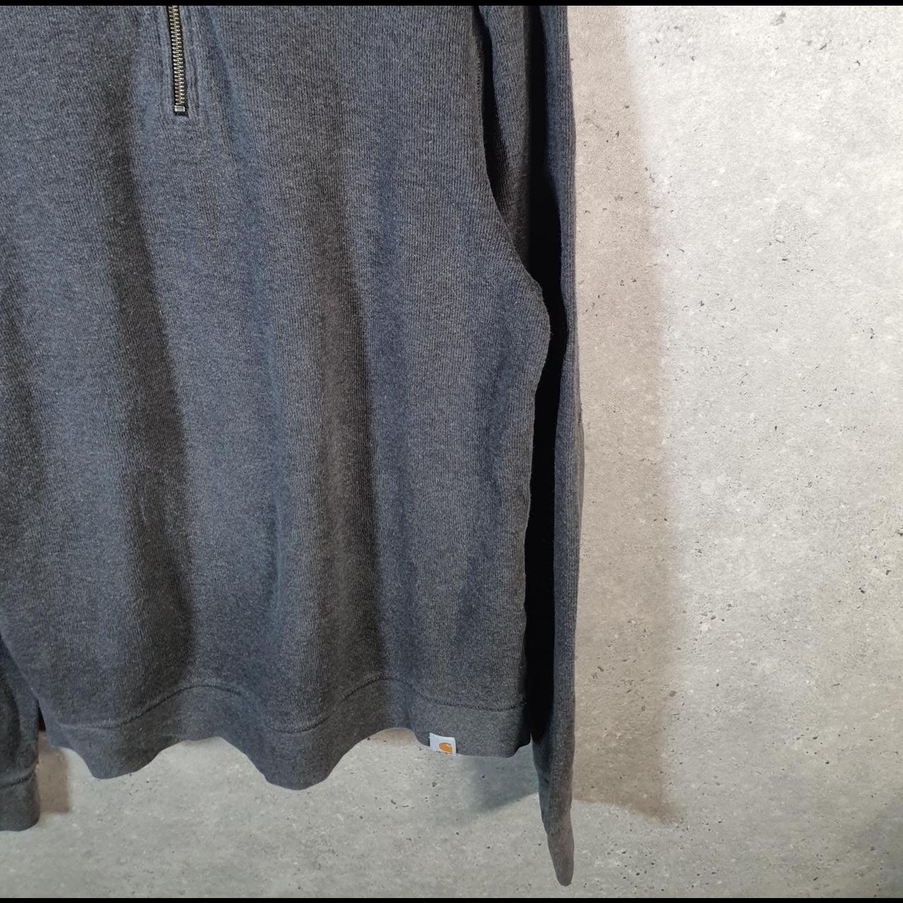 Vintage Carhartt 1/4 Zip Sweatshirt Men’s Medium Grey Pullover Blank USA Relaxed Fit