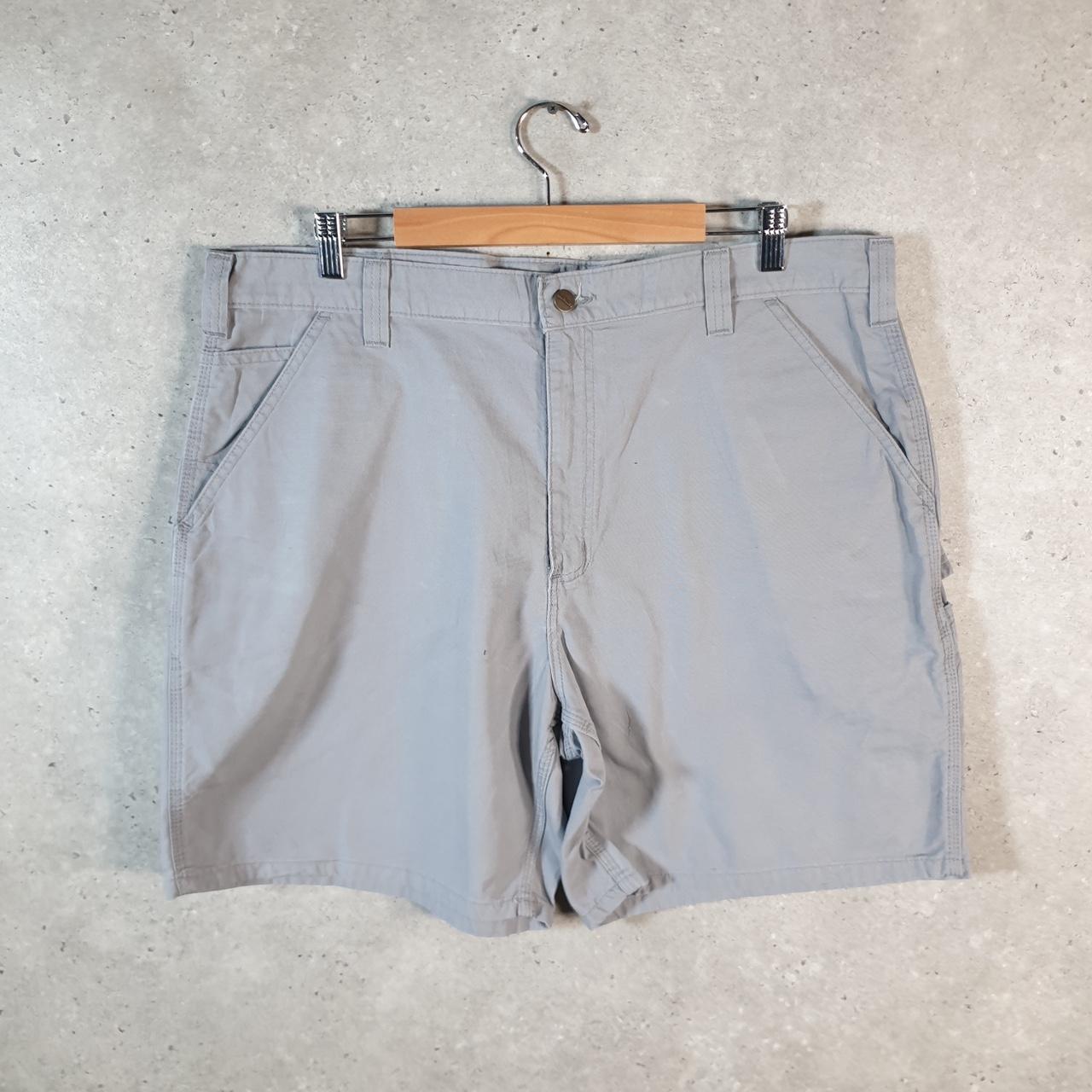 Vintage Carhartt Baggy Carpenter Shorts Jorts Cargo Men’s W40 Grey Original Fit Workwear