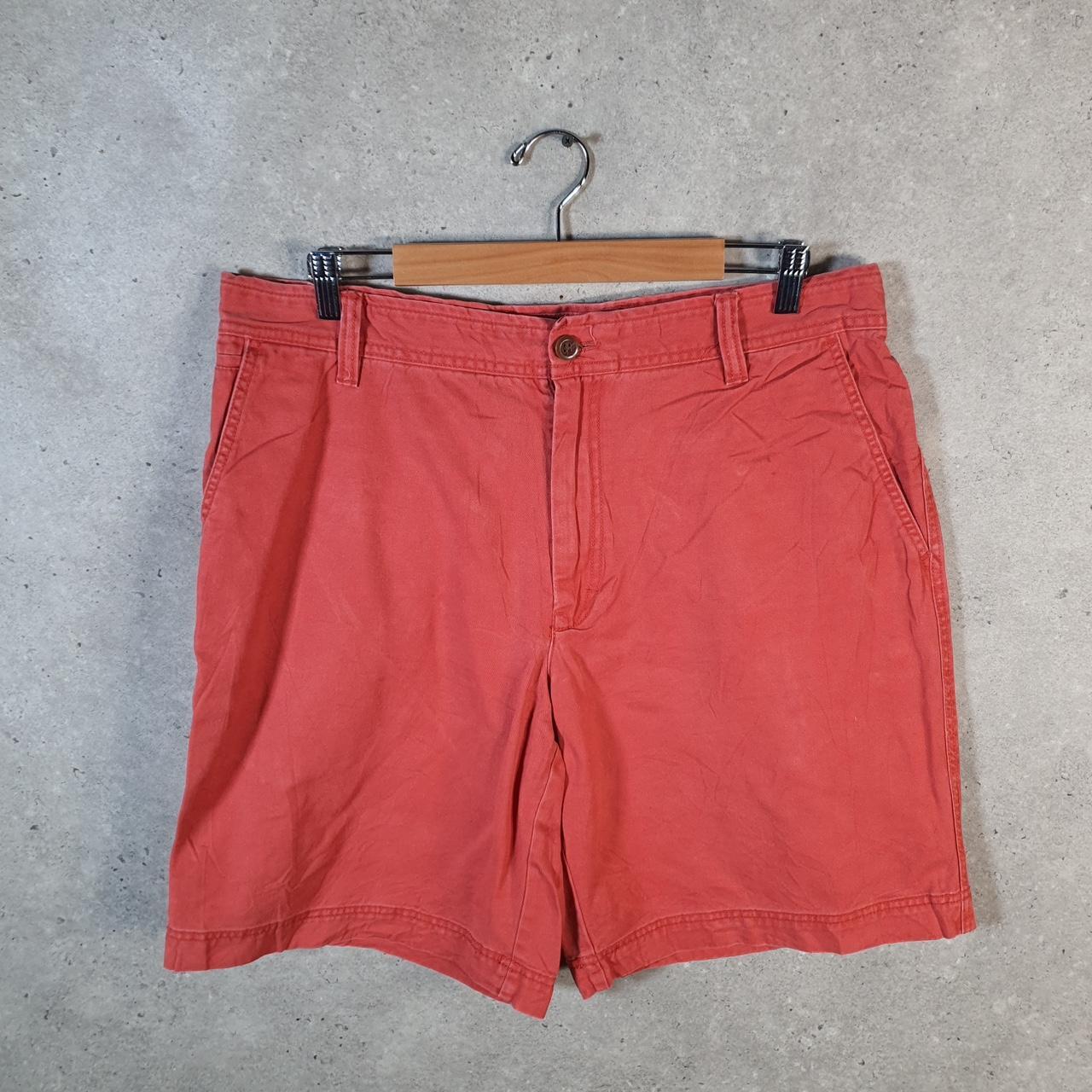 Vintage Izod Golf Chino Shorts Jorts Cargo Men’s W36 Red Baggy Cotton