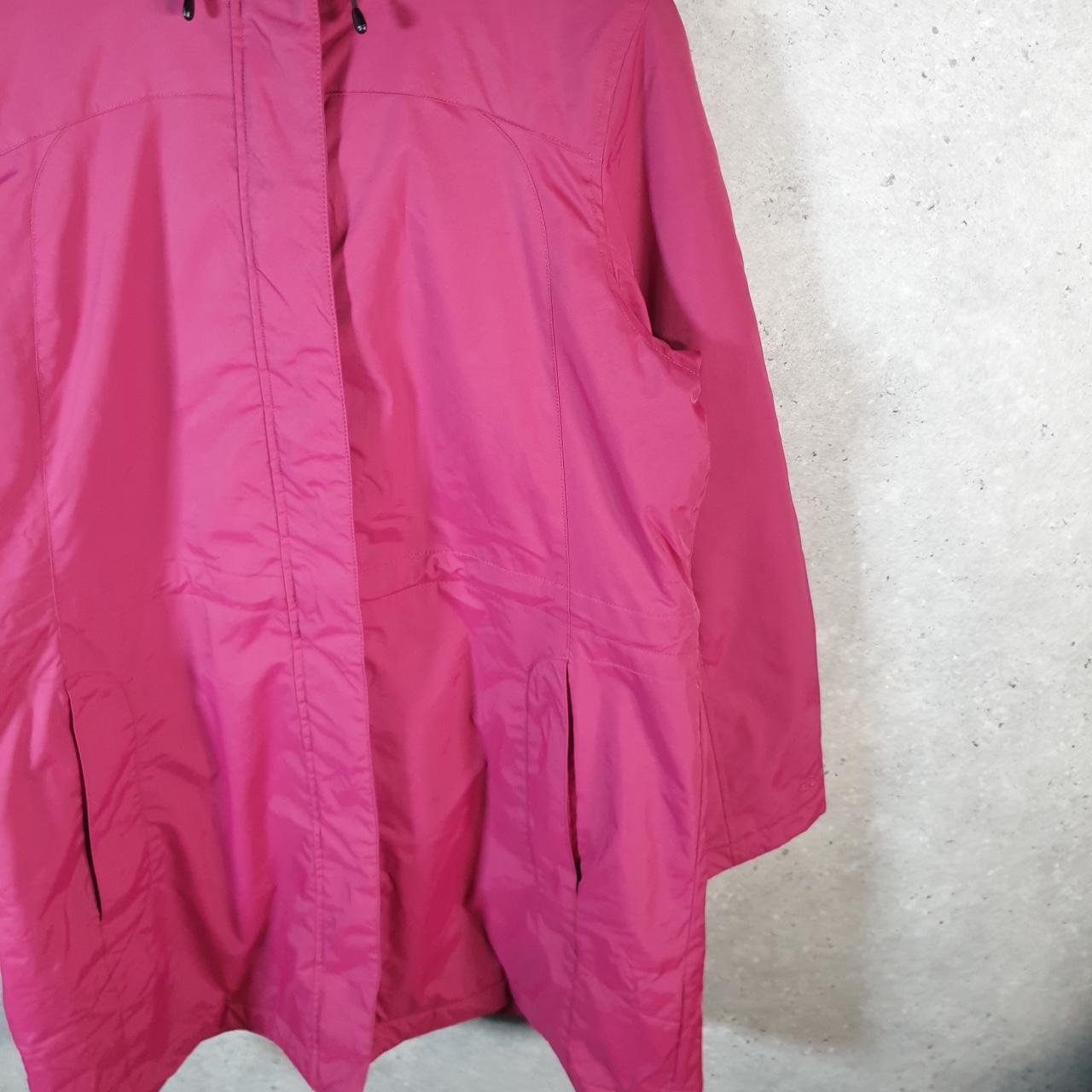 Vintage L.L. Bean Outdoors Nylon Jacket Womens Large Pink Hooded Waterproof