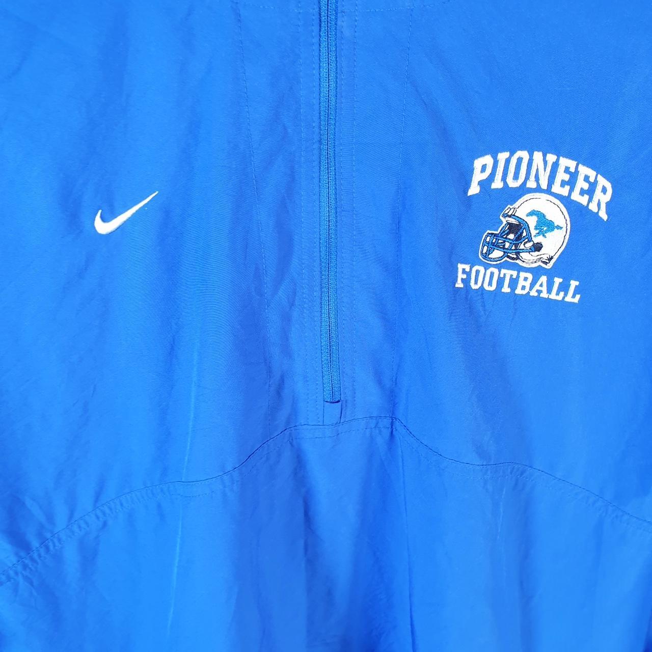 Vintage Nike Windbreaker Track Jacket Mens XL Blue USA Swoosh 1/4 Zip