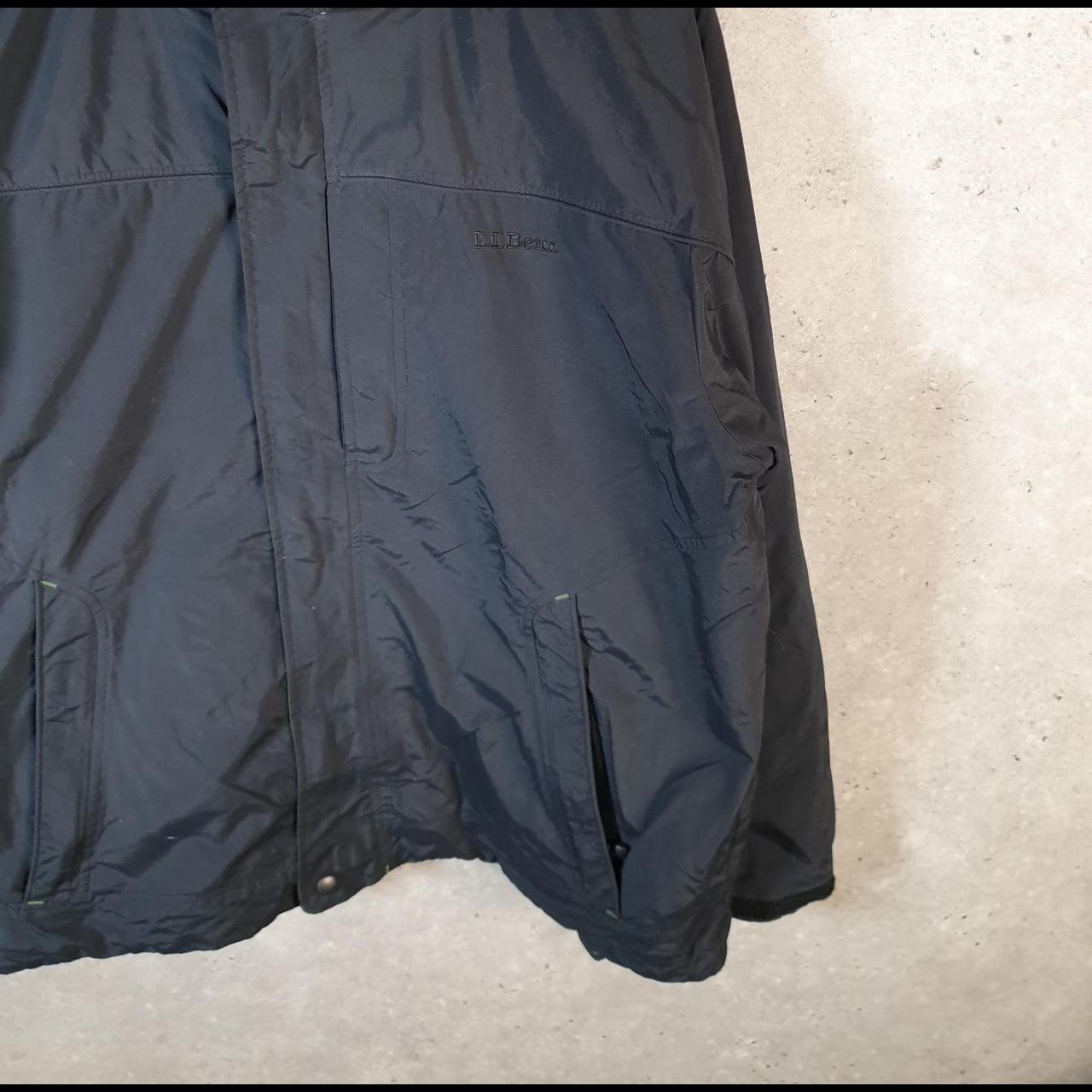 Vintage L.L. Bean Outdoors Nylon Jacket Mens Medium Black Waterproof Hooded