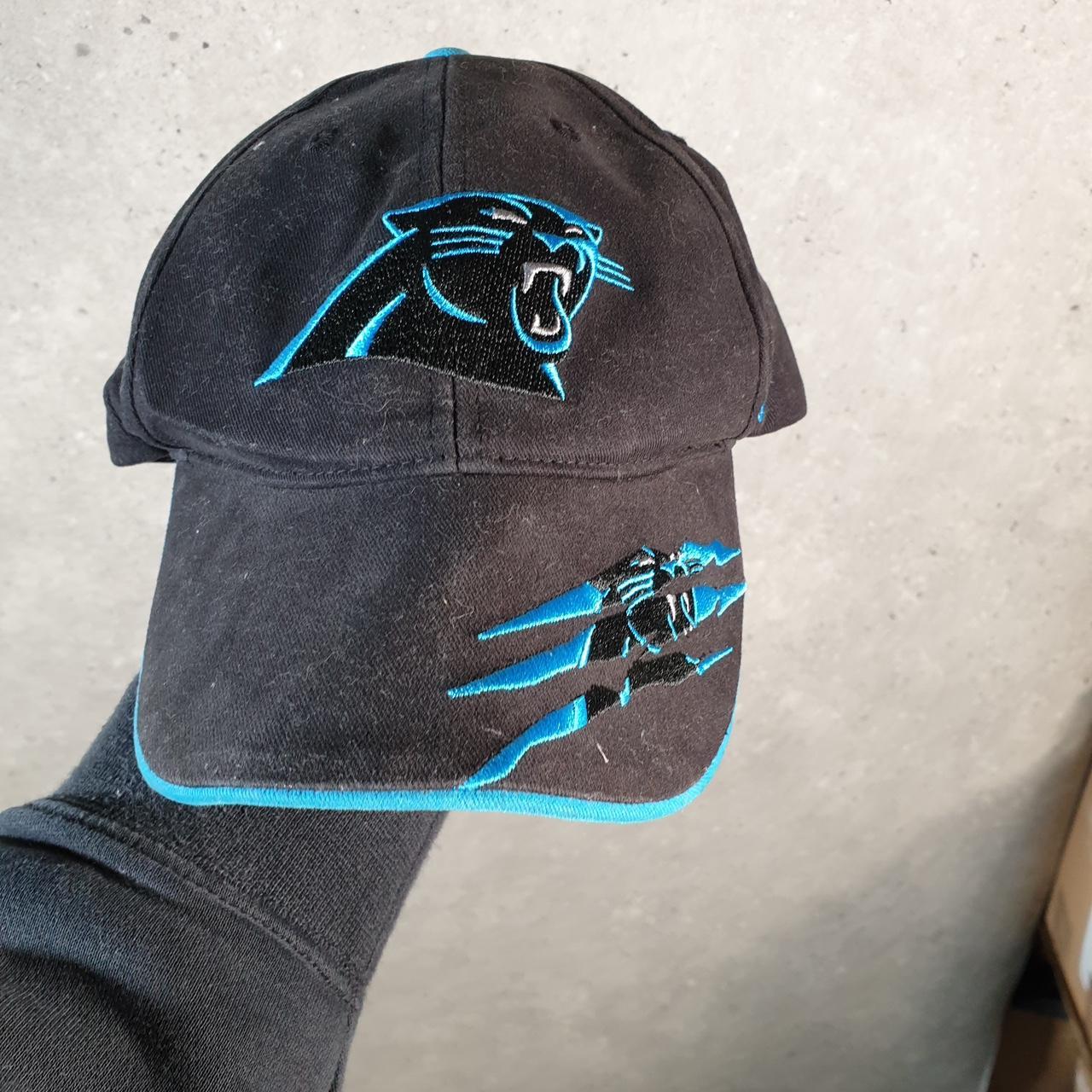 Vintage NFL Carolina Panthers Cap Kids Adjustable USA Spellout Athletic C8509
