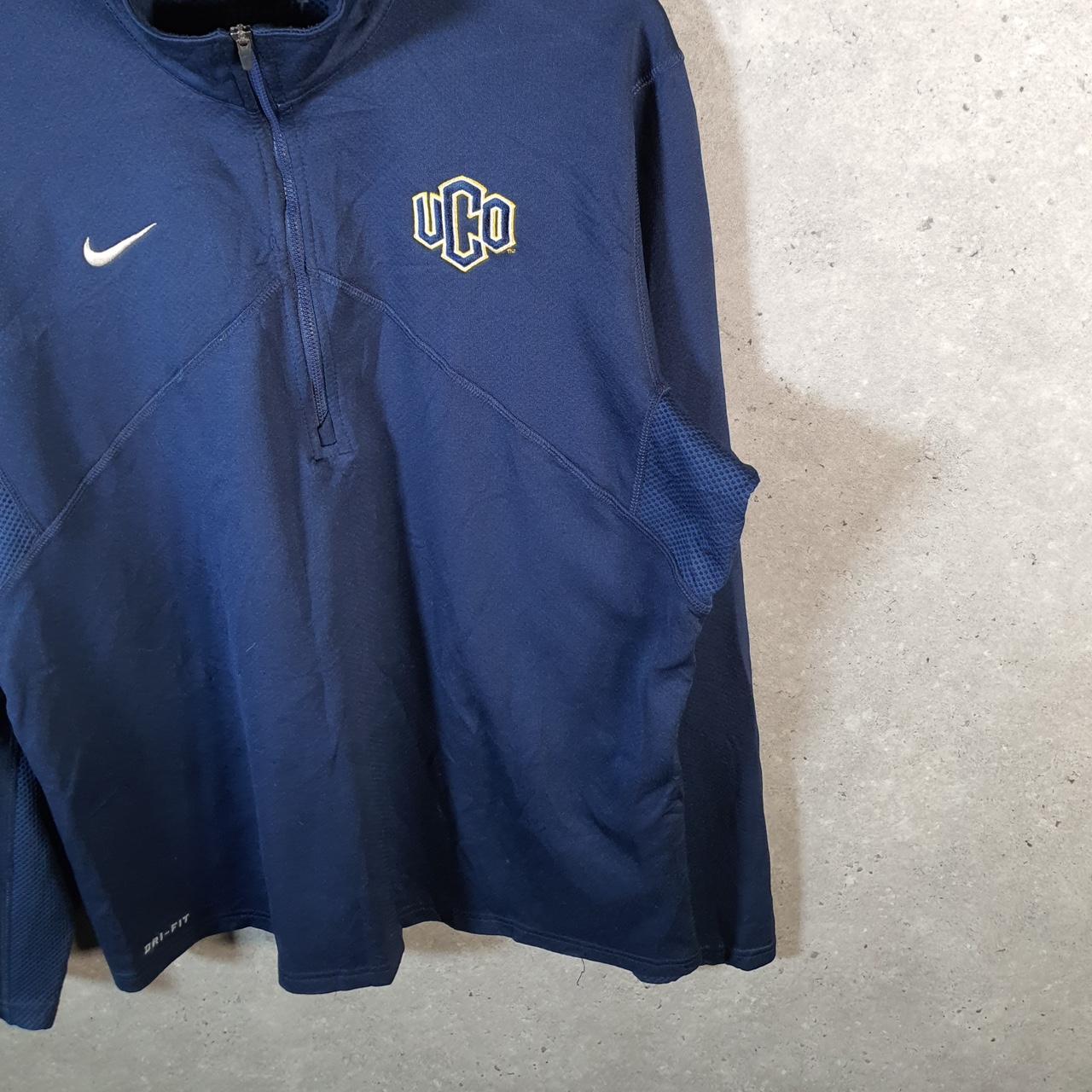 Vintage Nike Dri Fit USA 1/4 Zip Sweatshirt Men’s Large Navy Blue Swoosh Y2K Pullover