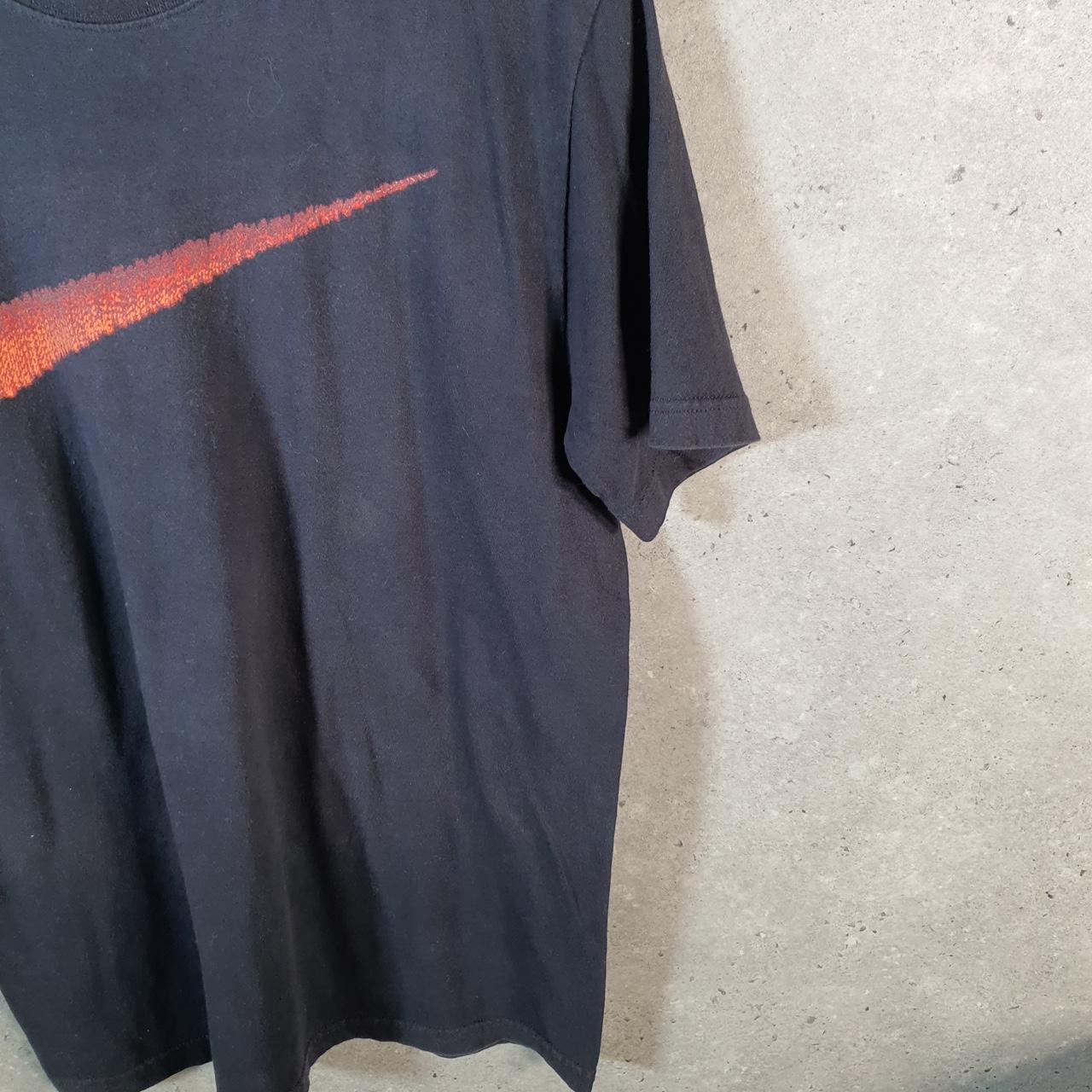 Vintage Nike Graphic T Shirt Men’s Large Black Logo Swoosh Athletic