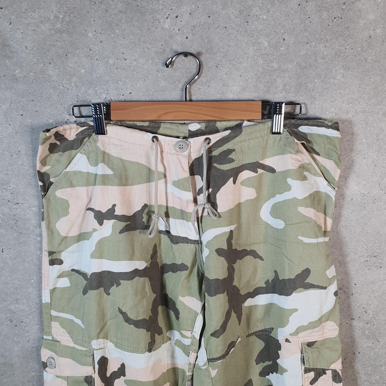 Vintage Rothco Camouflage Army Cargo Trousers Mens Large Green RealTree Big Fish Vintage